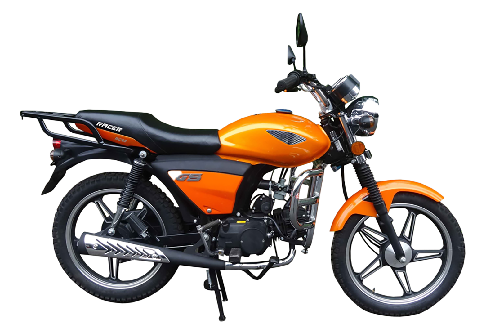 Мопед Racer RC50 Alpha + ЦПГ 125 (оранжевый) (Россия) без спидометра