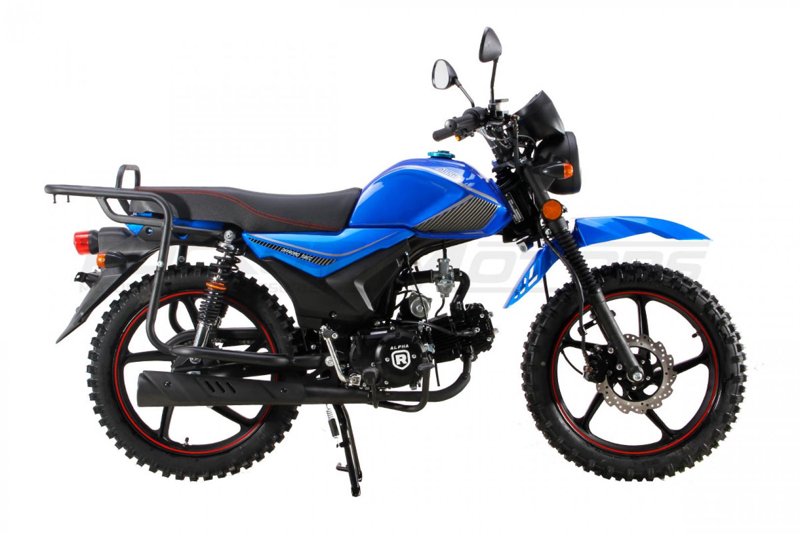Мопед ROCKOT ALPHA OFFROAD M-11 LUX+ (LED) (синий глянцевый)