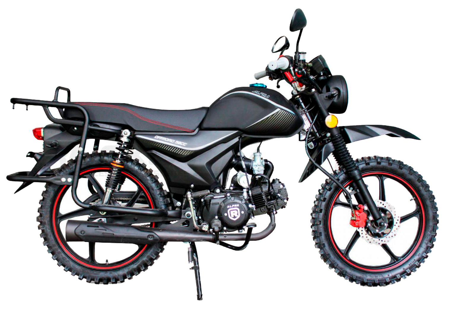 Мопед ROCKOT ALPHA OFFROAD M-12 (черный матовый)