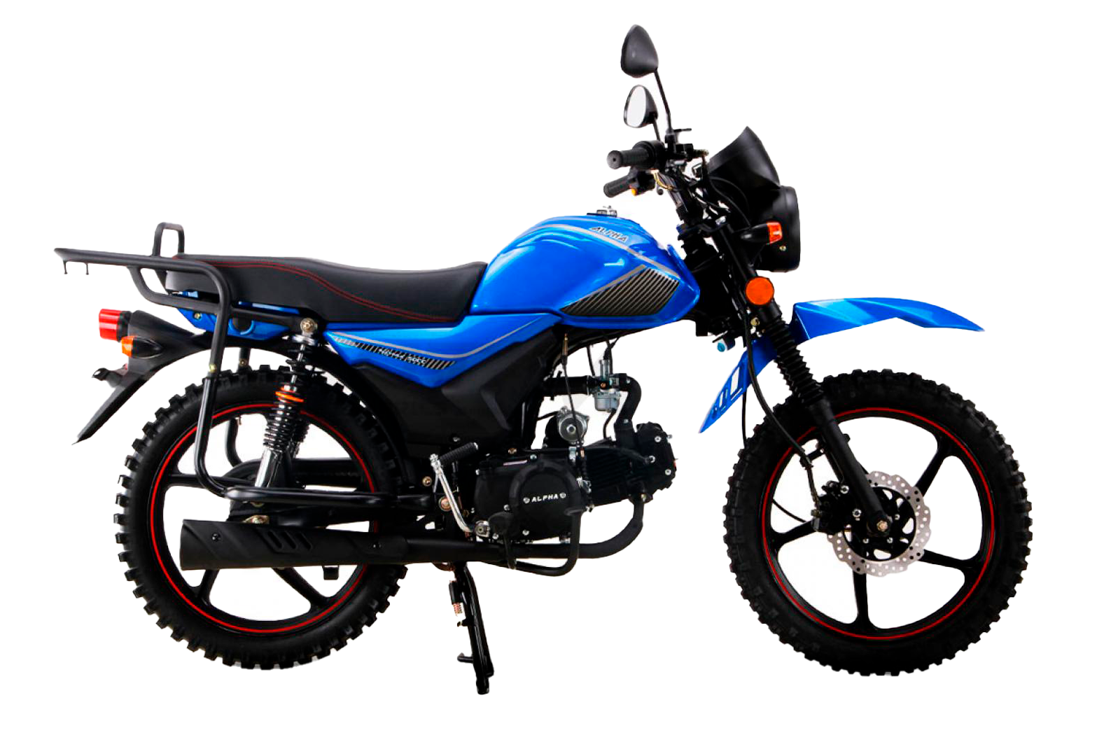 Мопед ROCKOT ALPHA OFFROAD M-12 LUX (синий глянцевый)