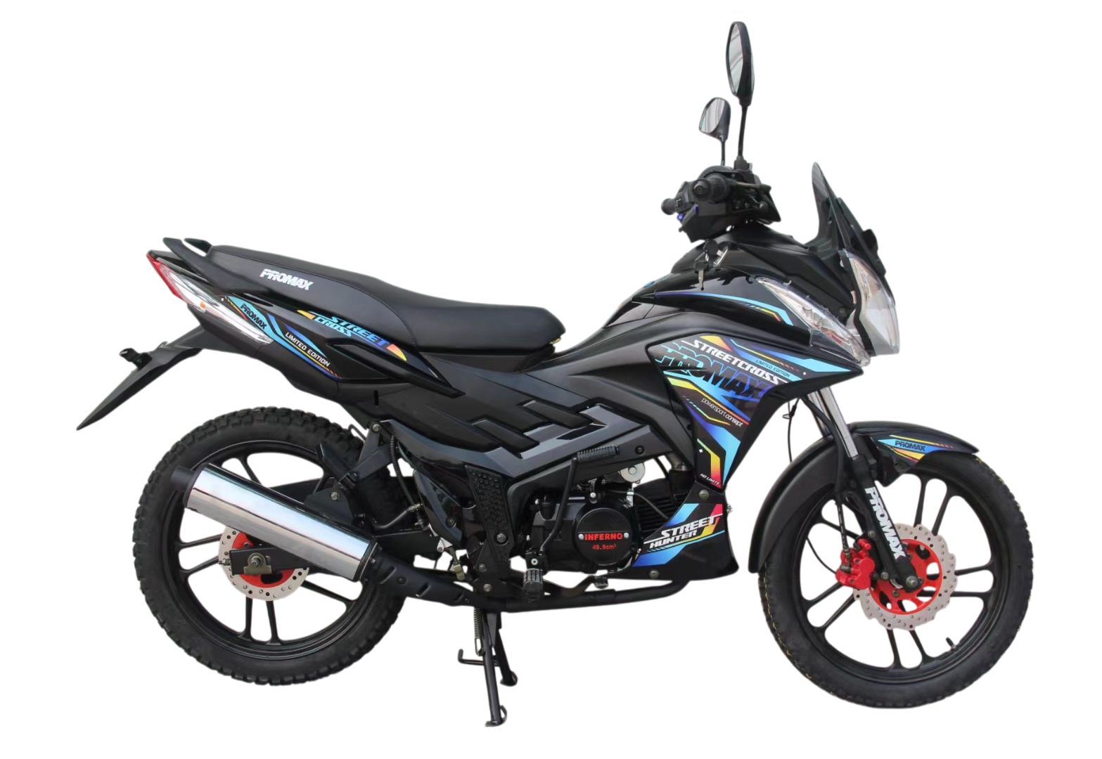 Мопед PROMAX STREET CROSS MAX 150 (49) черно-синий