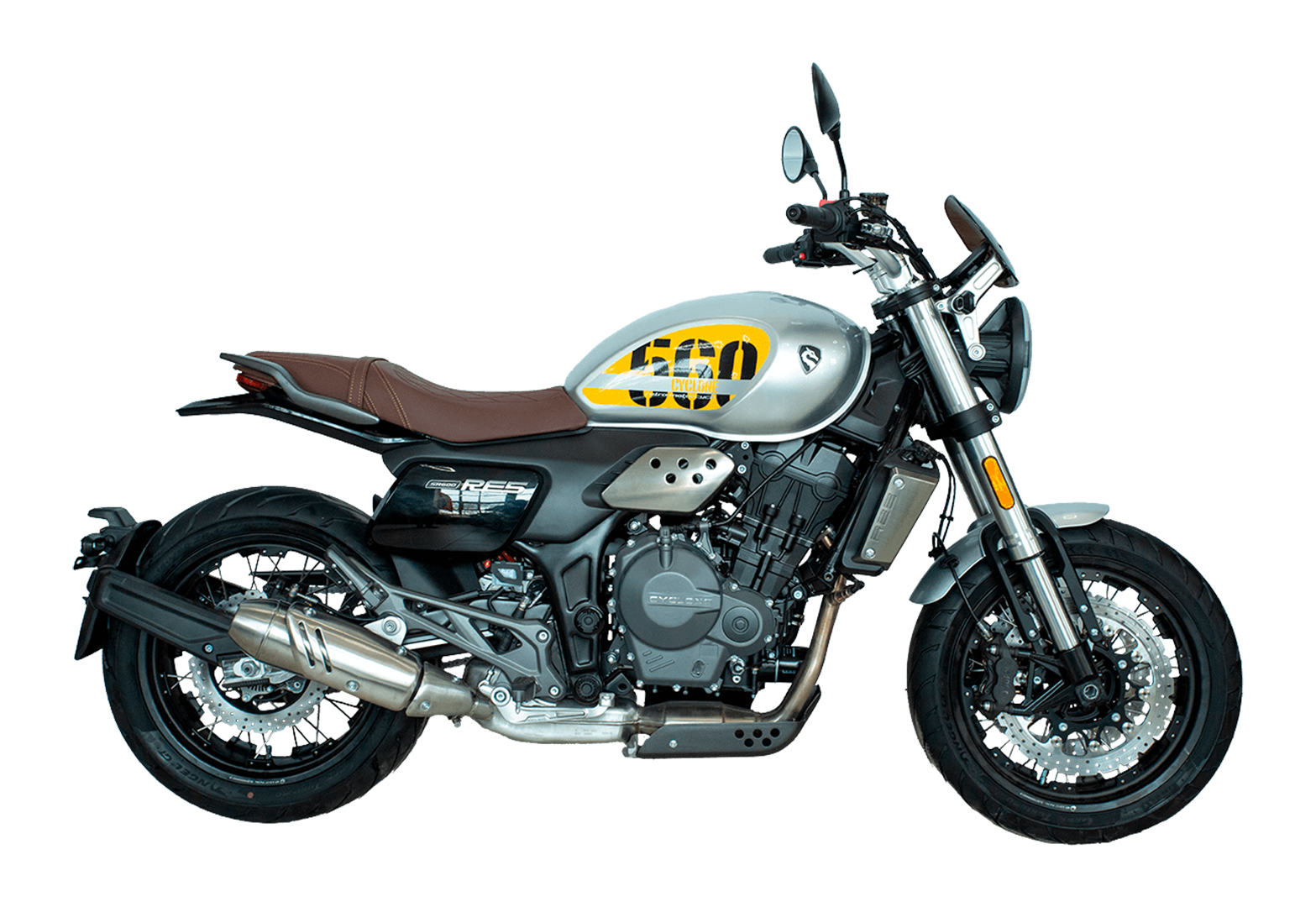 Мотоцикл CYCLONE RE5 (SR600) 2024 Серебристый