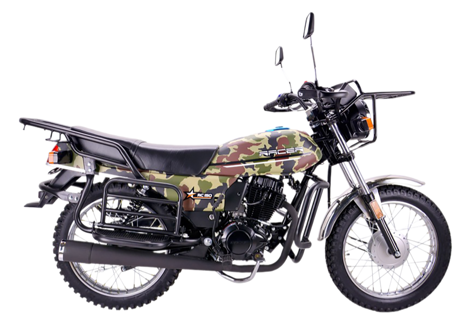 Мотоцикл Racer RC150-23A Tourist (черно-зеленый) (Россия) с ПТС