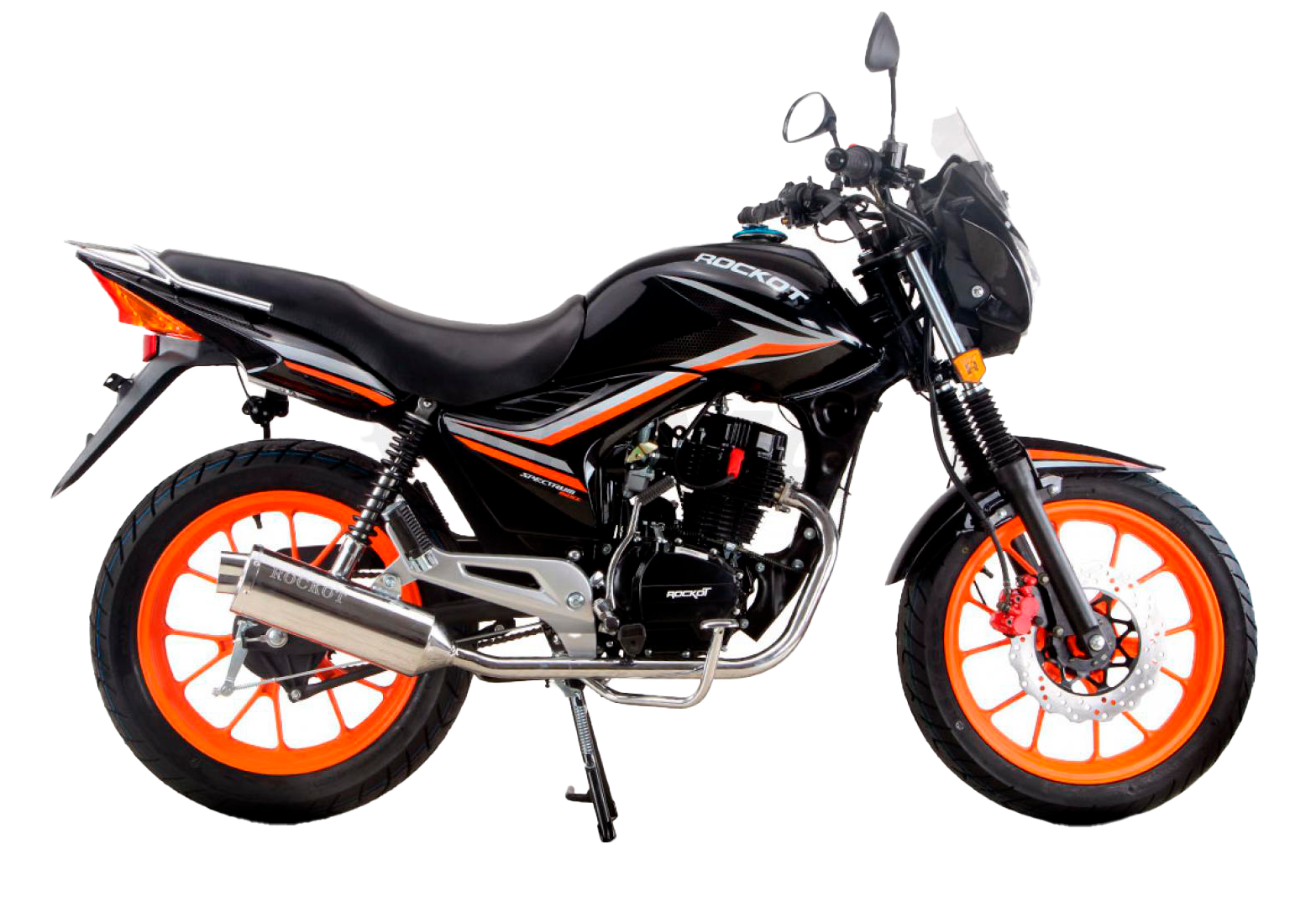 Мотоцикл дорожный ROCKOT SPECTRUM 150 (черный глянцевый, ЭПТС)