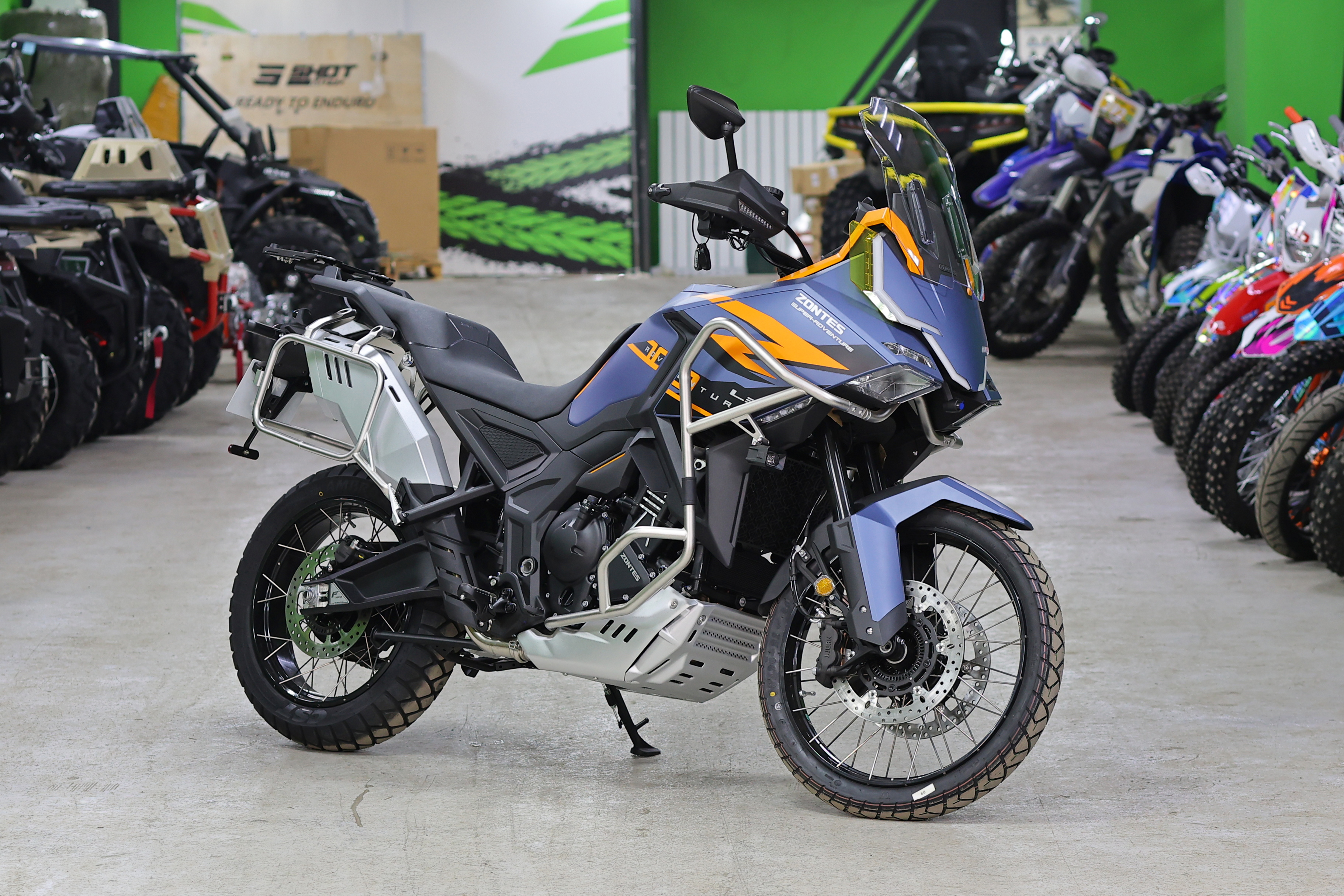 Мотоцикл ZONTES ZT703-F TOUR (4T ZT370MU EFI) 21/18 (2025 г.) ПТС (Синий)