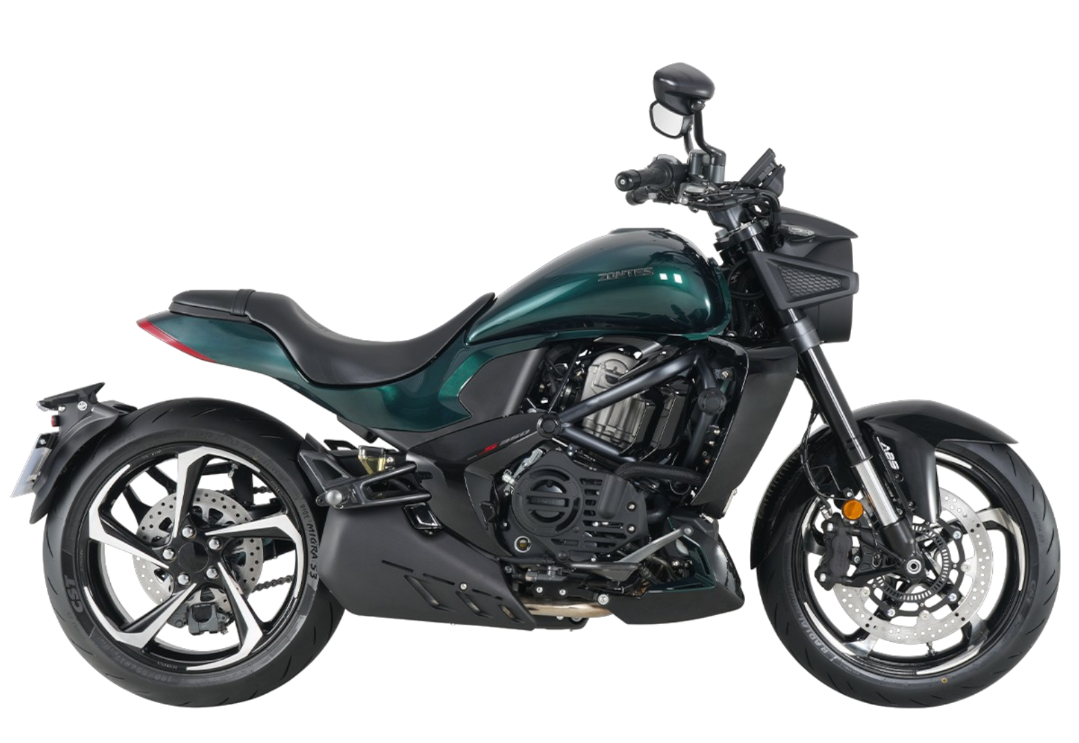 Мотоцикл ZONTES ZT350-S (4T ZT184MP EFI) 17/17 ПТС Зеленый