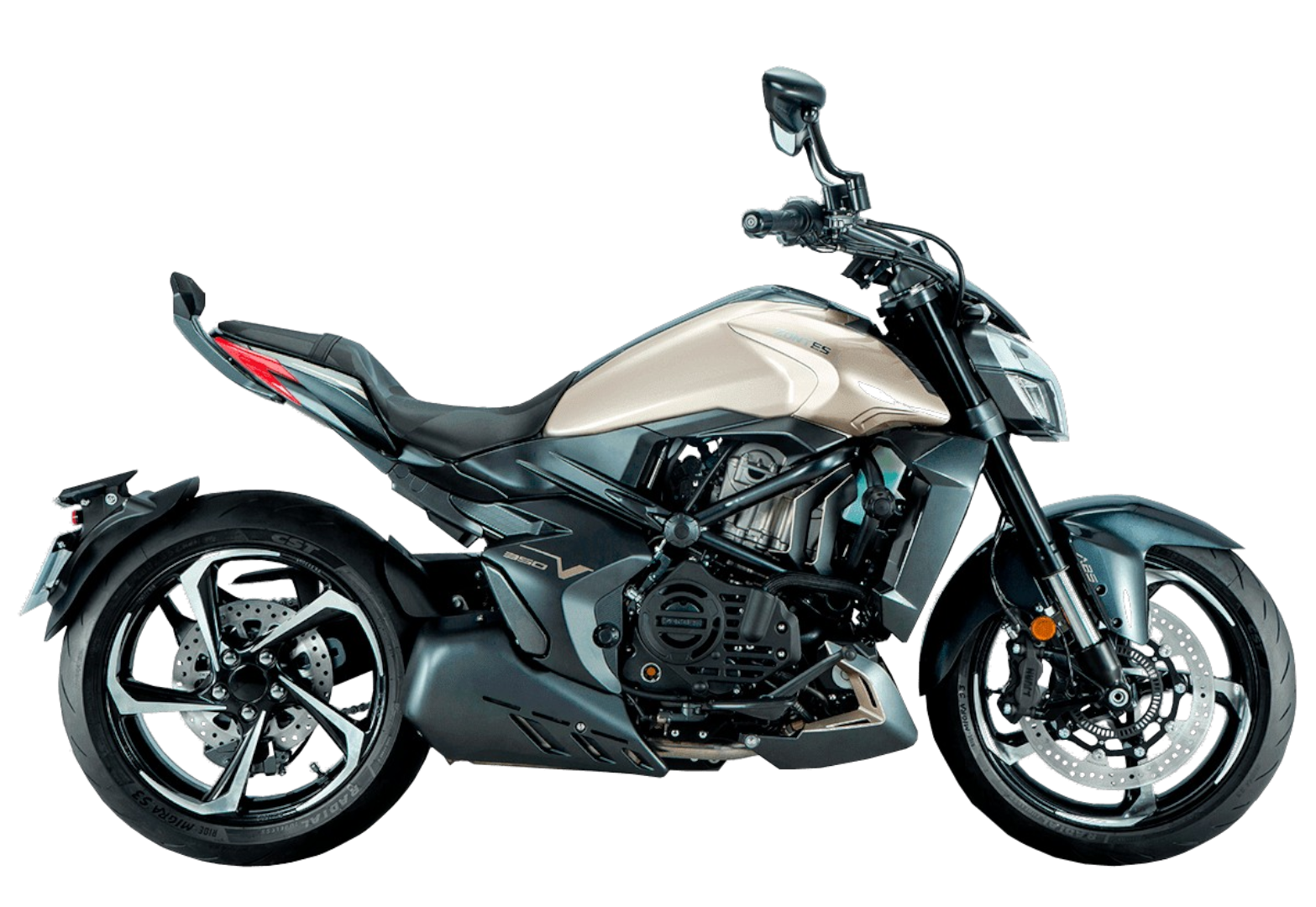 Мотоцикл ZONTES ZT350-V1 (4T ZT184MP EFI) 17/17 ПТС Золотой