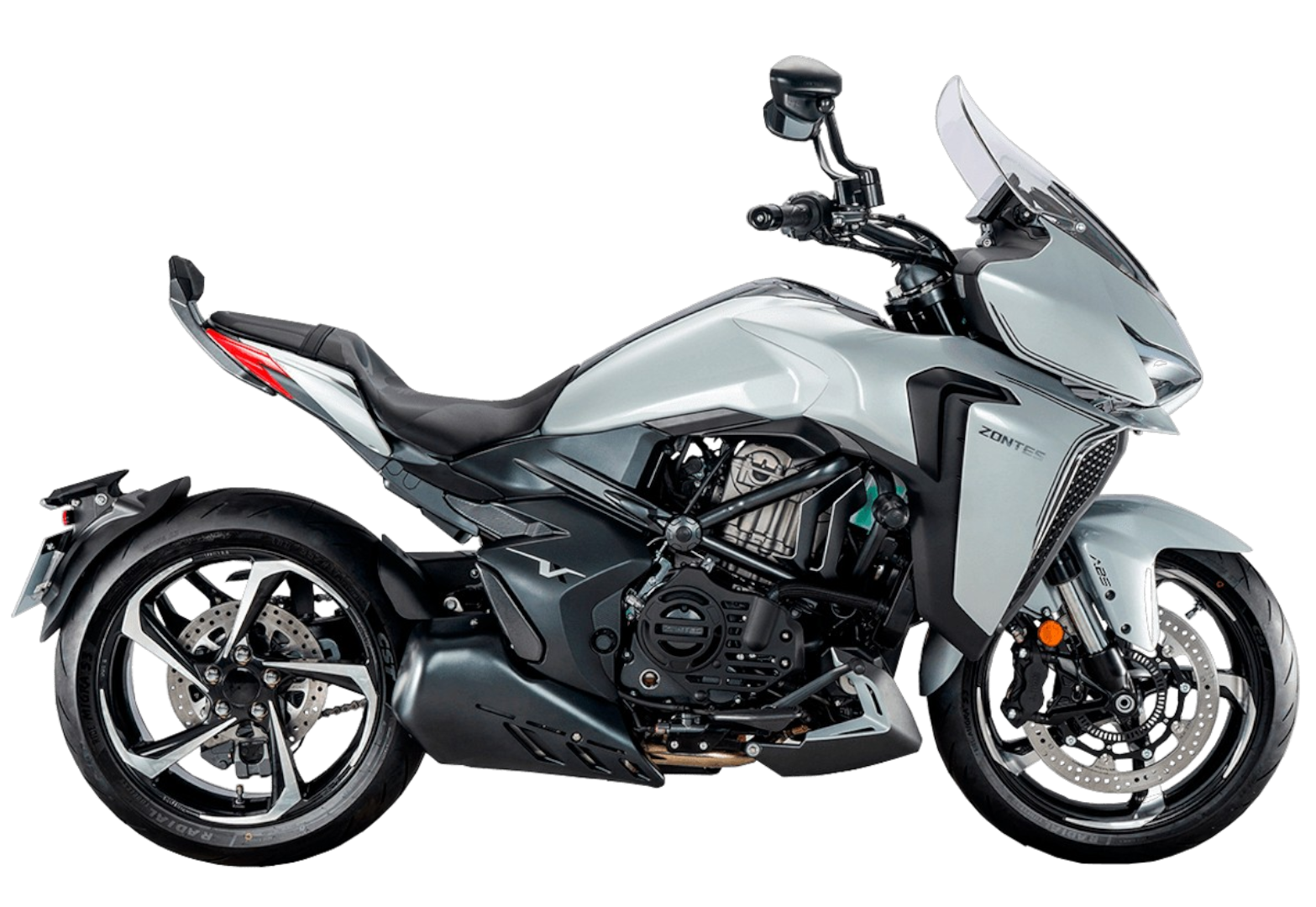 Мотоцикл ZONTES ZT350-VX (4T ZT184MP EFI) 17/17 ПТС Серебристый