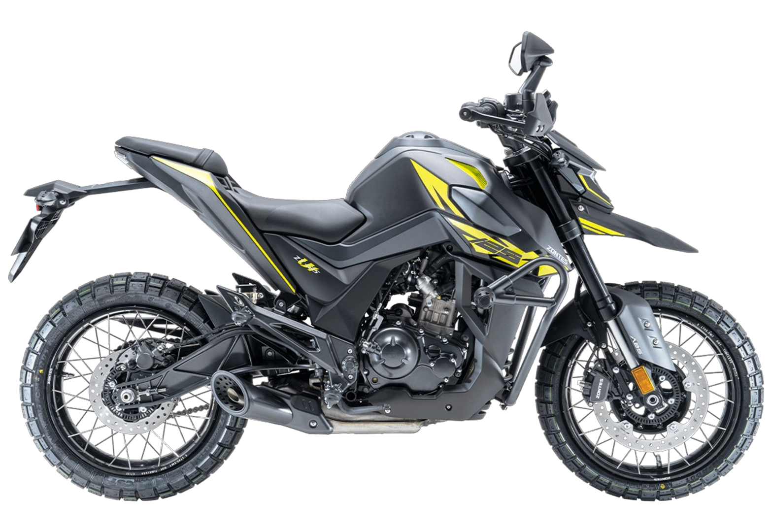 Мотоцикл ZONTES ZT200-U1 (4T ZT163ML EFI) 17/17 (2025 г.) серебряный/желтый