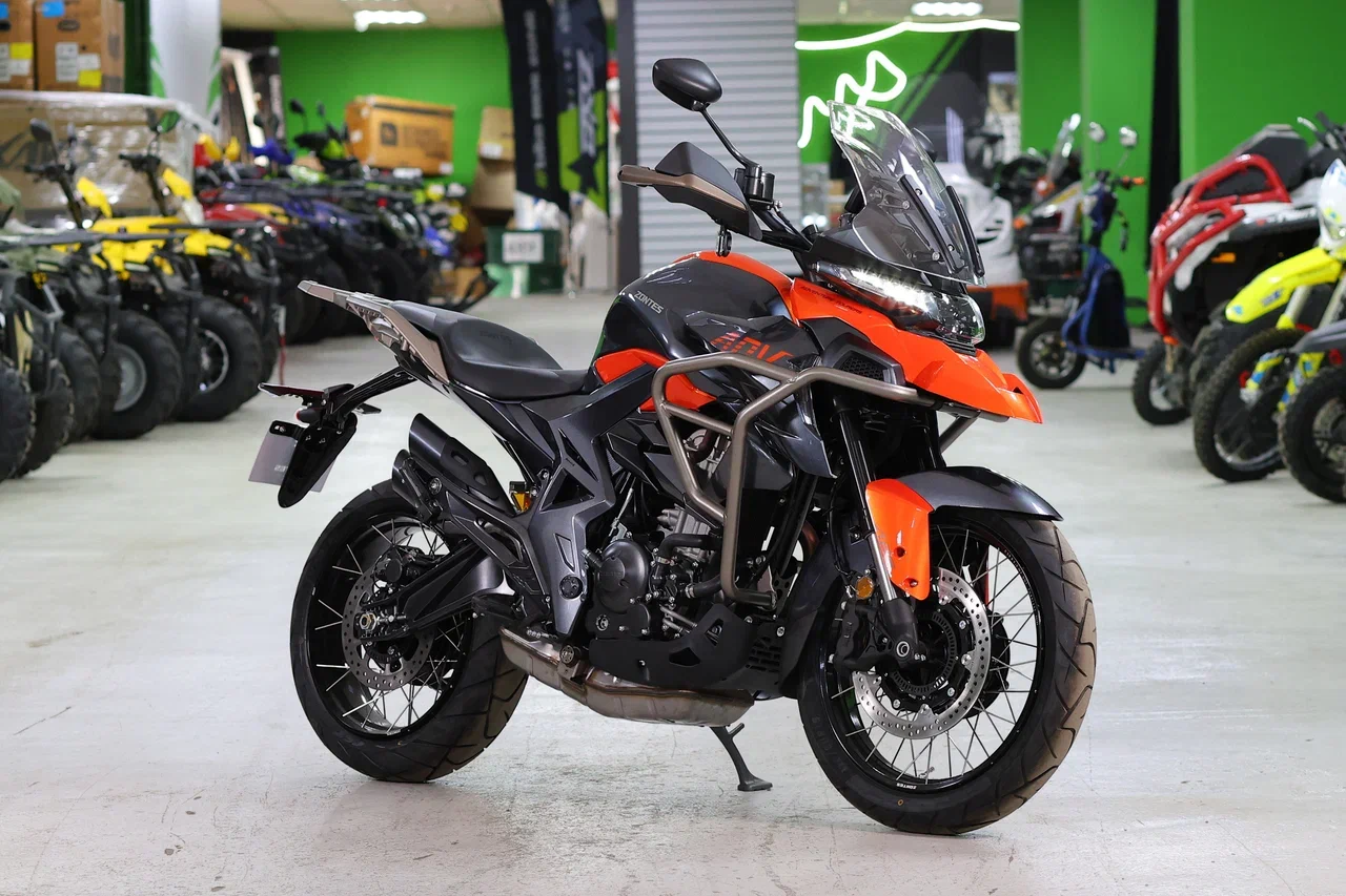 Мотоцикл ZONTES ZT350-T (4T ZT184MP EFI) 19/17 ПТС Оранжевый