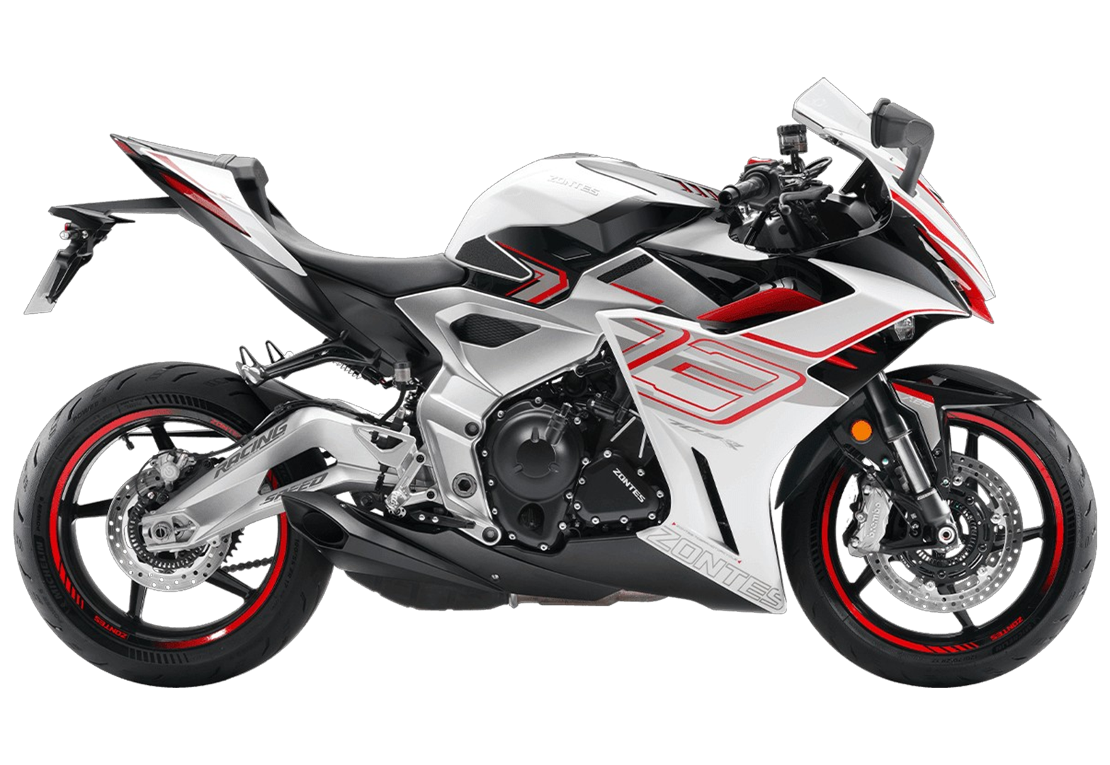 Мотоцикл ZONTES ZT703-RR (4T ZT370MU EFI) 17/17 (2025 г.) ПТС (Белый/красный)
