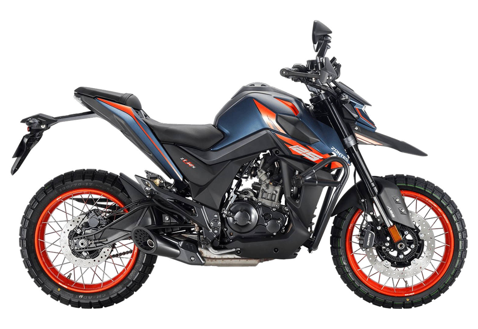 Мотоцикл ZONTES ZT200-U1 (4T ZT163ML EFI) 17/17 (2025 г.) синий/оранжевый