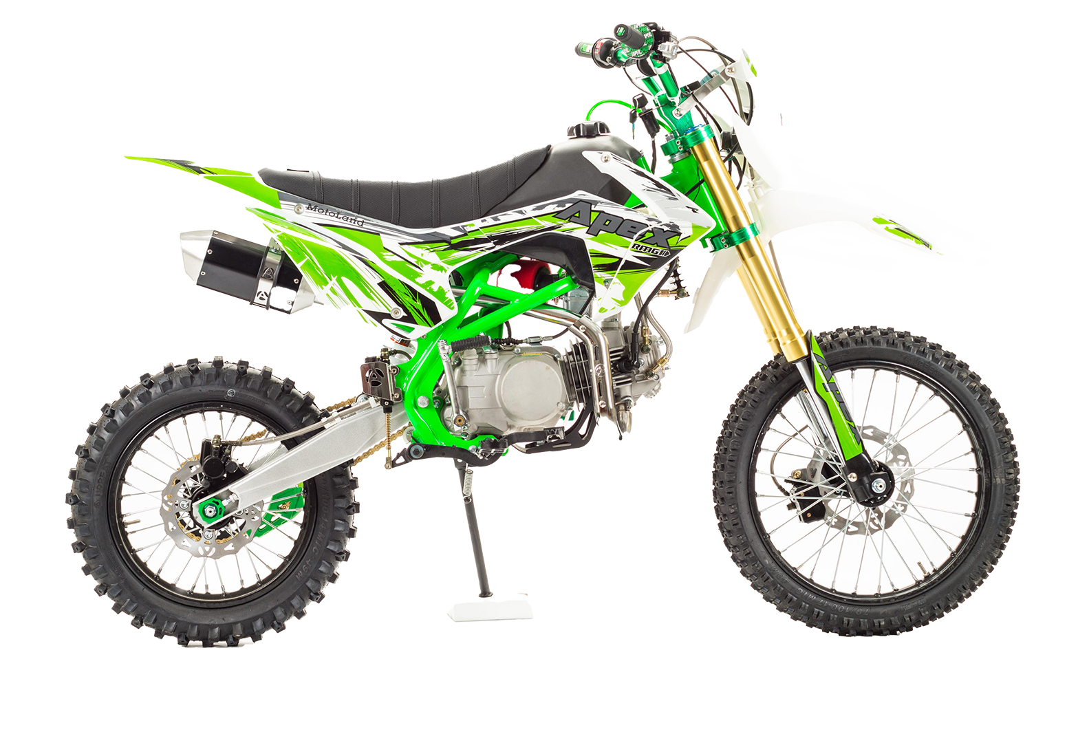 Питбайк Motoland APEX140 (2021 г.) Зеленый