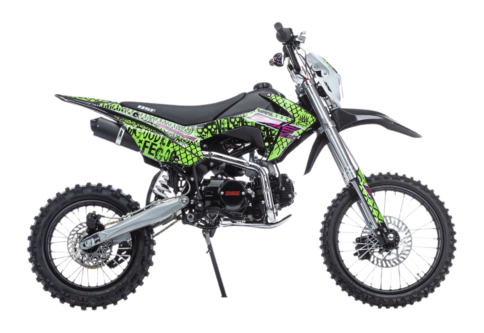 Питбайк BSE EX 125e 17/14 Max13 Green Pink Neon 1