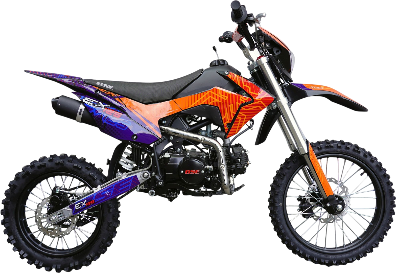 Питбайк BSE EX125 14/12 Blue Orange Ant (020)