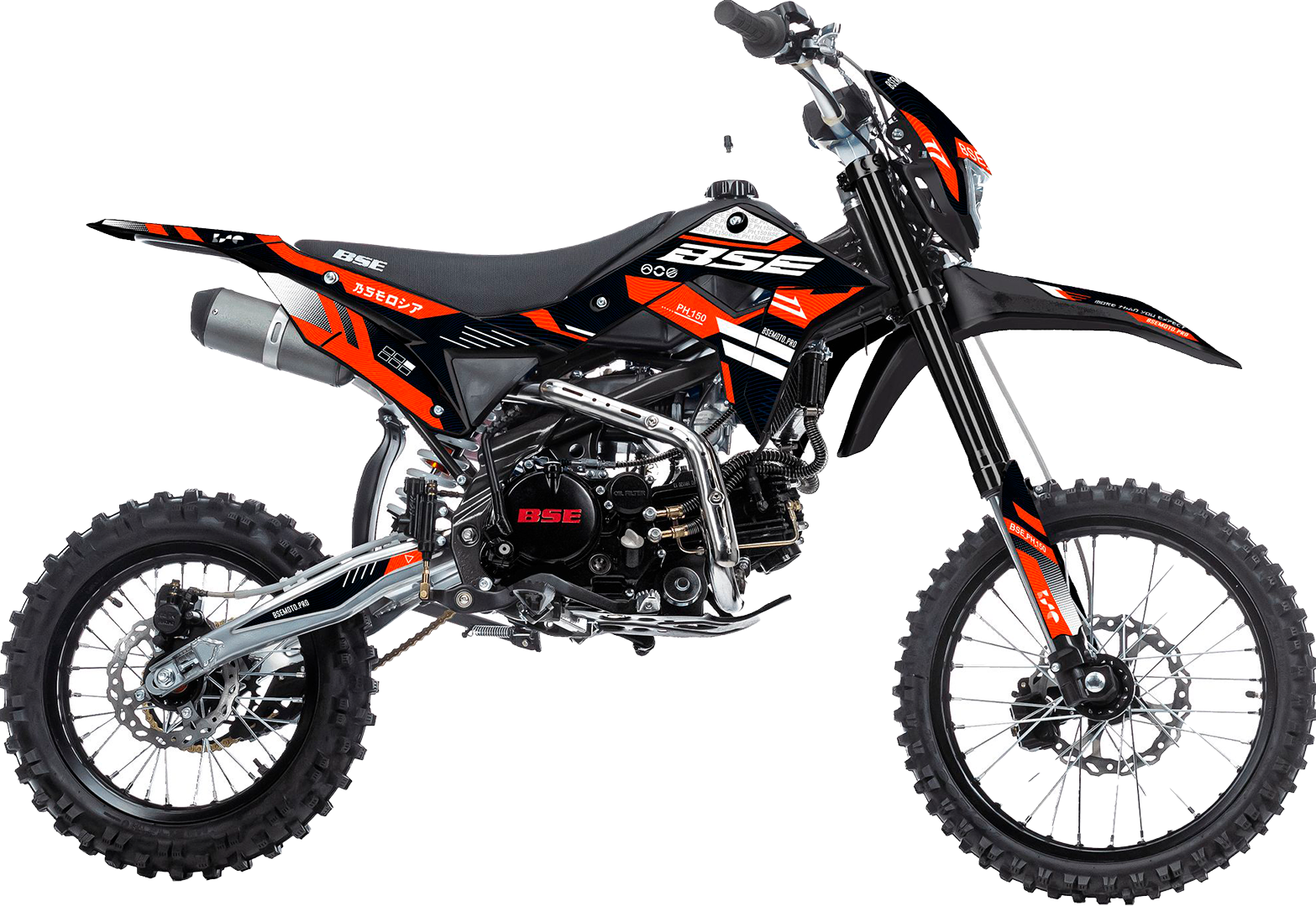 Питбайк BSE PH 150 19/16 AK47 Red (015) (фара, электростартер)