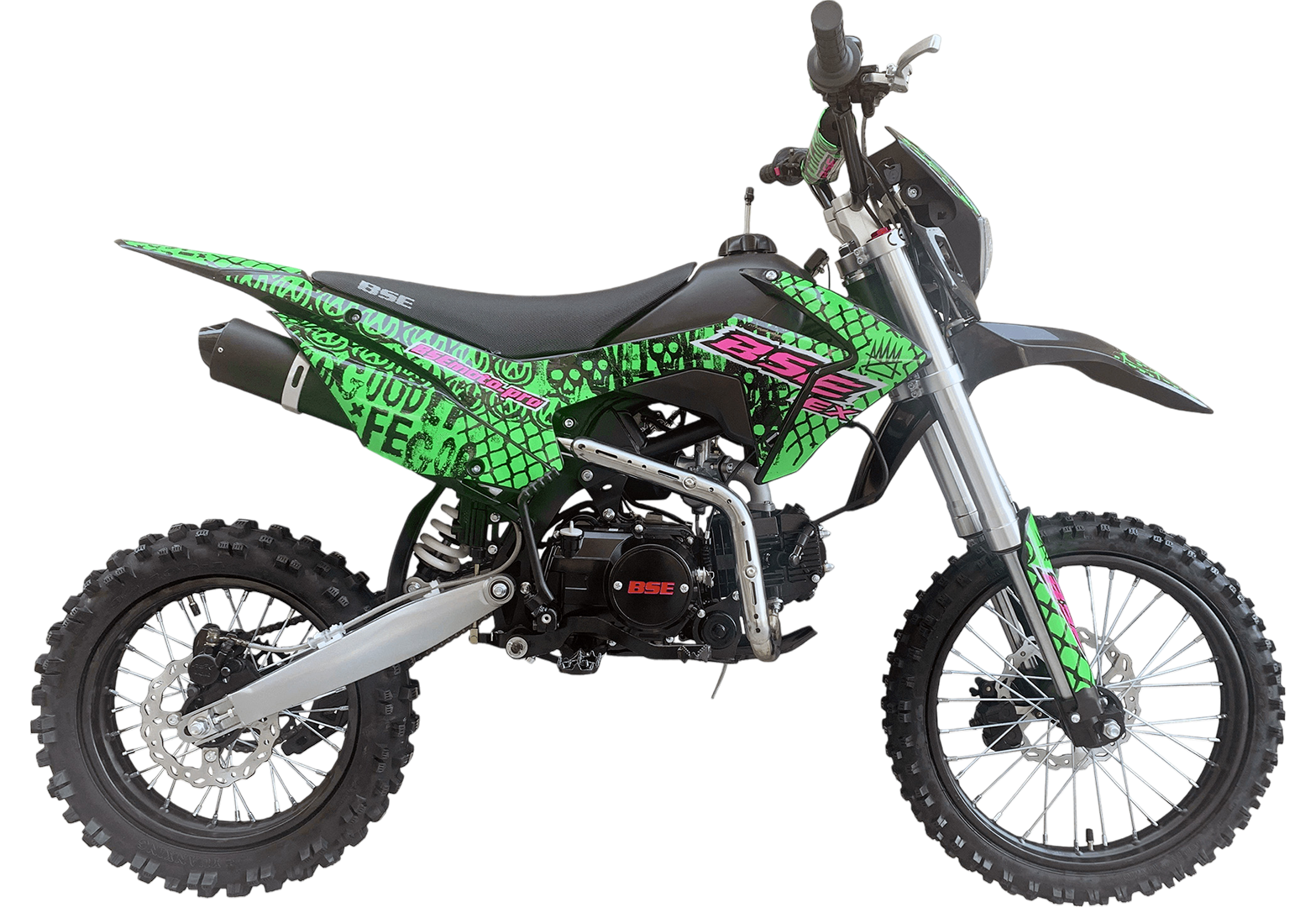 Питбайк BSE EX 17/14 Max13 Green Pink Neon (040)