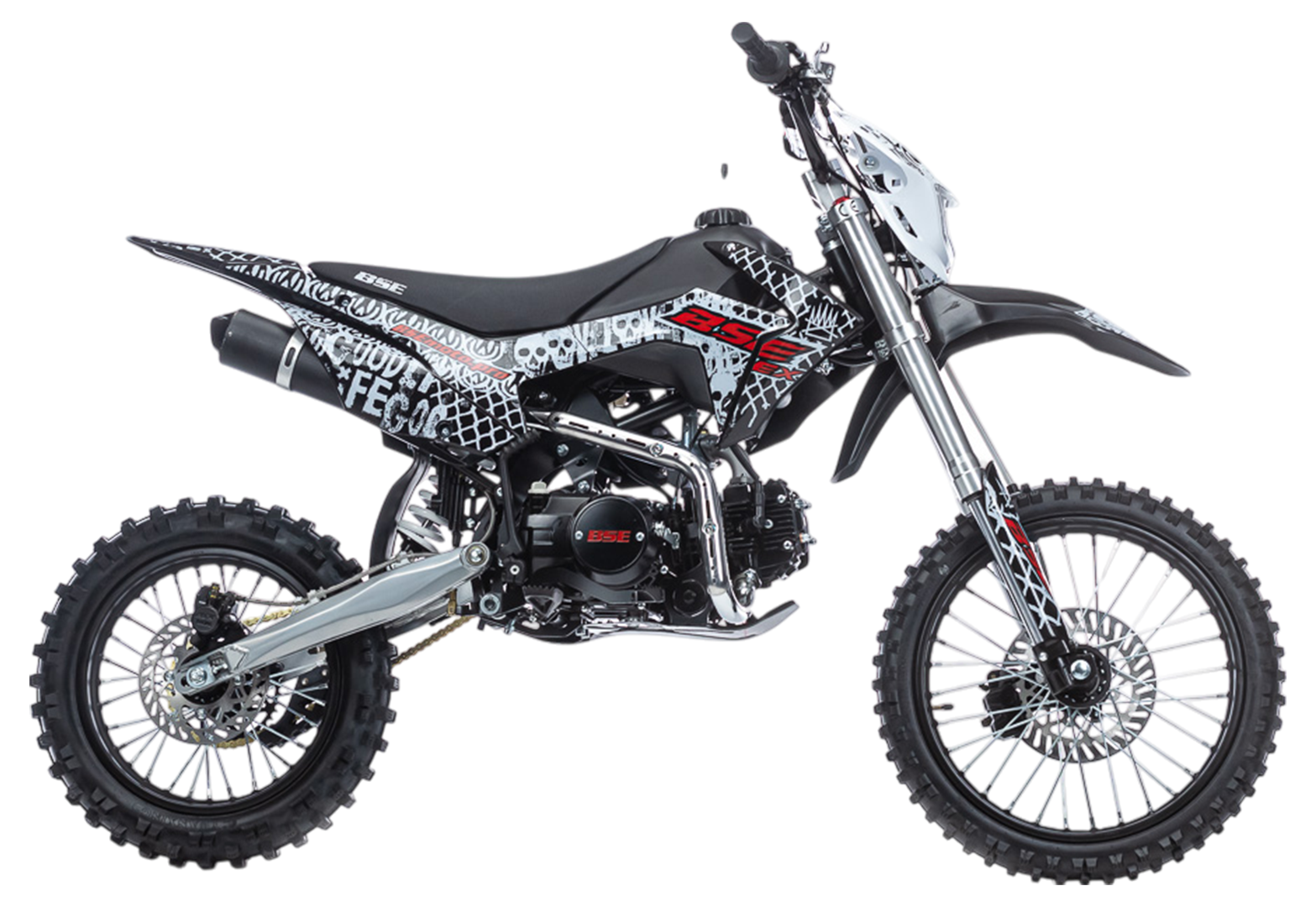 Питбайк BSE EX 125e 14/12 Max13 White Red 1