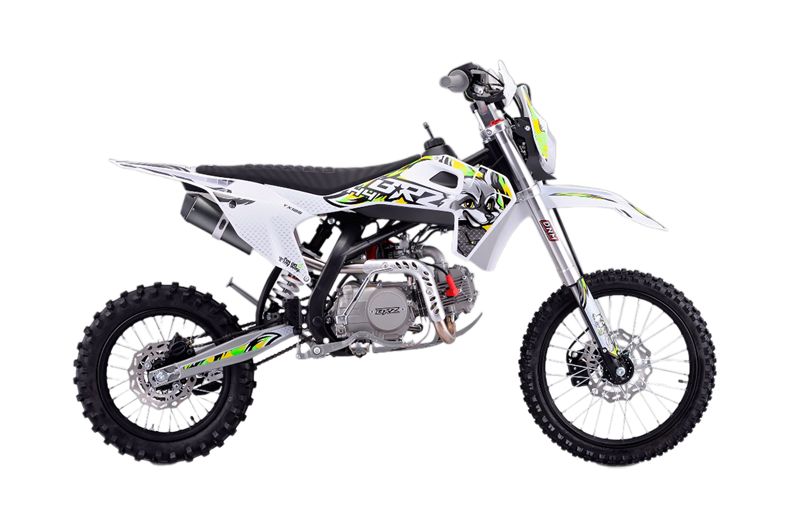 Питбайк BRZ H4 YX125 17/14 (фара, электростартер)