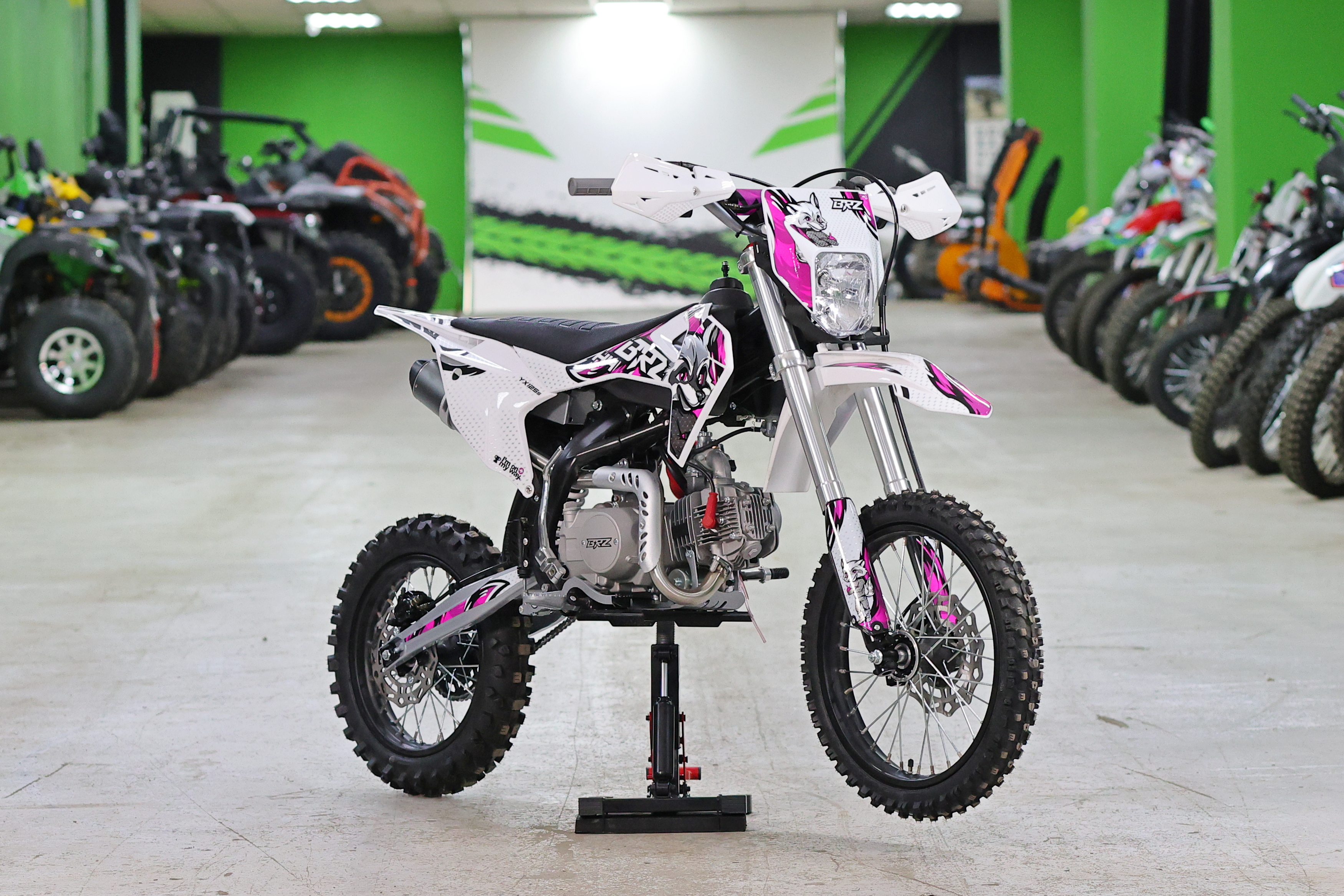 Питбайк BRZ H4 YX125s 17/14 (полуавтомат, электростартер)