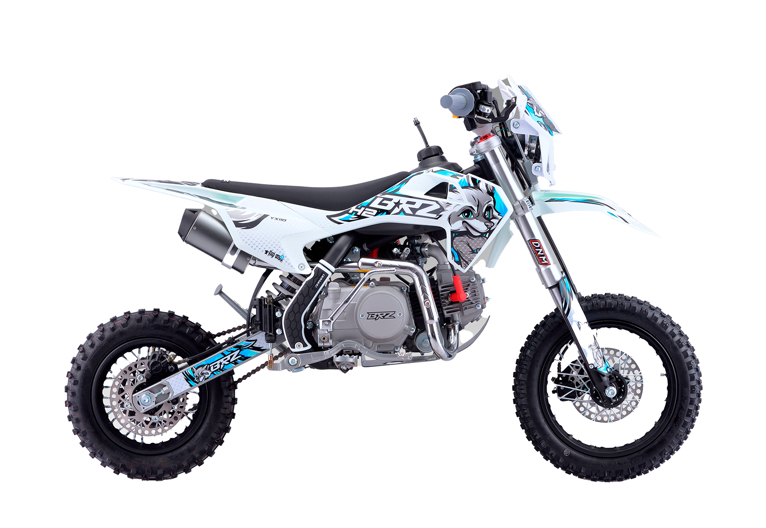 Питбайк BRZ H2 YX110 12/10 (полуавтомат, электростартер)