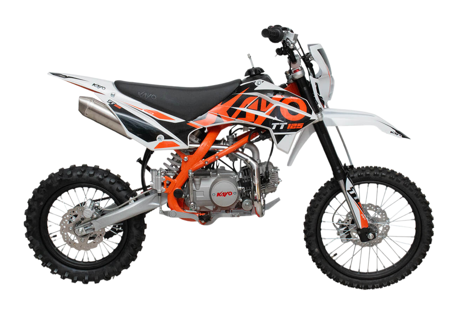 Питбайк KAYO BASIC K125EM 17/14 KRZ (механ. сцепл., эл. стартер)