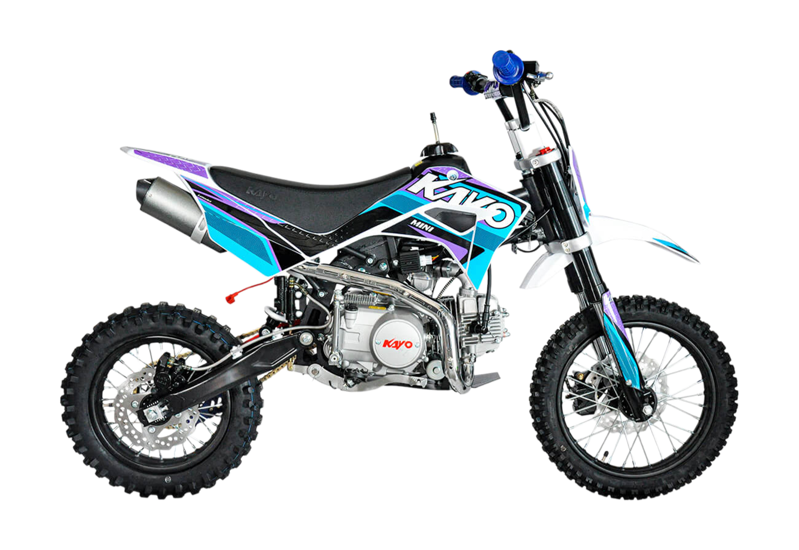 Питбайк KAYO Mini K125EM (механ. сцепл., эл. стартер)