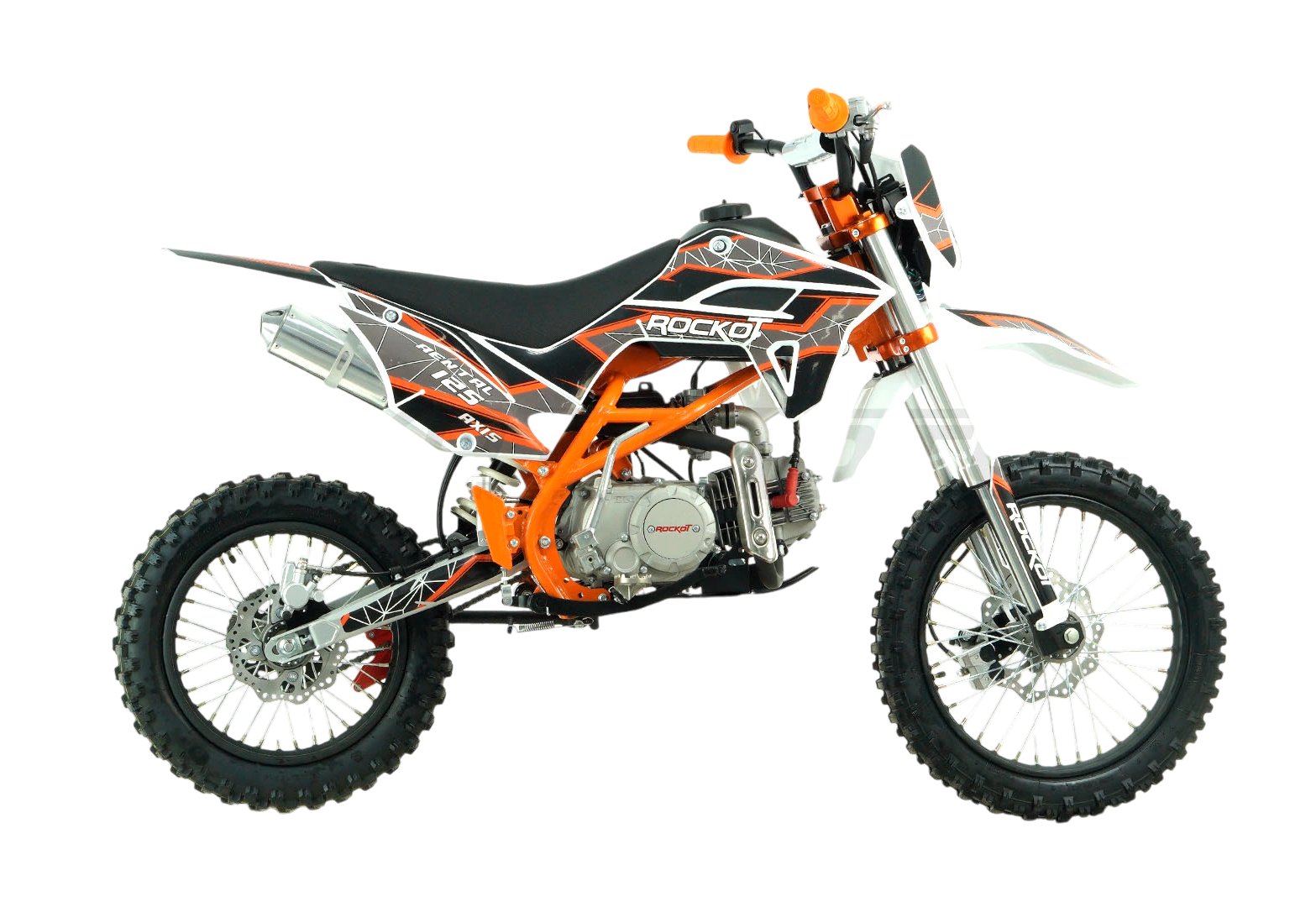 Питбайк ROCKOT RENTAL 125 Axis 2.0 (полуавтомат, без сцепления, эл. стартер, 17/14)