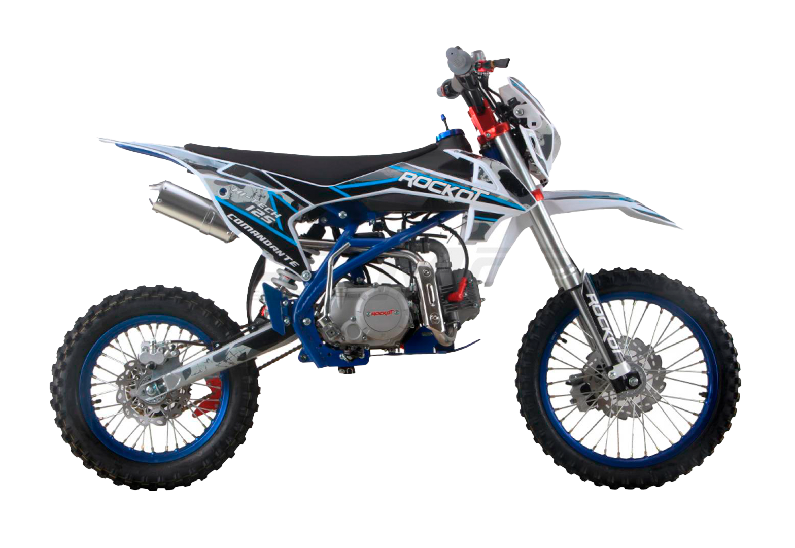 Питбайк ROCKOT HI-TECH 125 Comandante (механ. сцепл., эл. стартер, 17/14) 2023г.