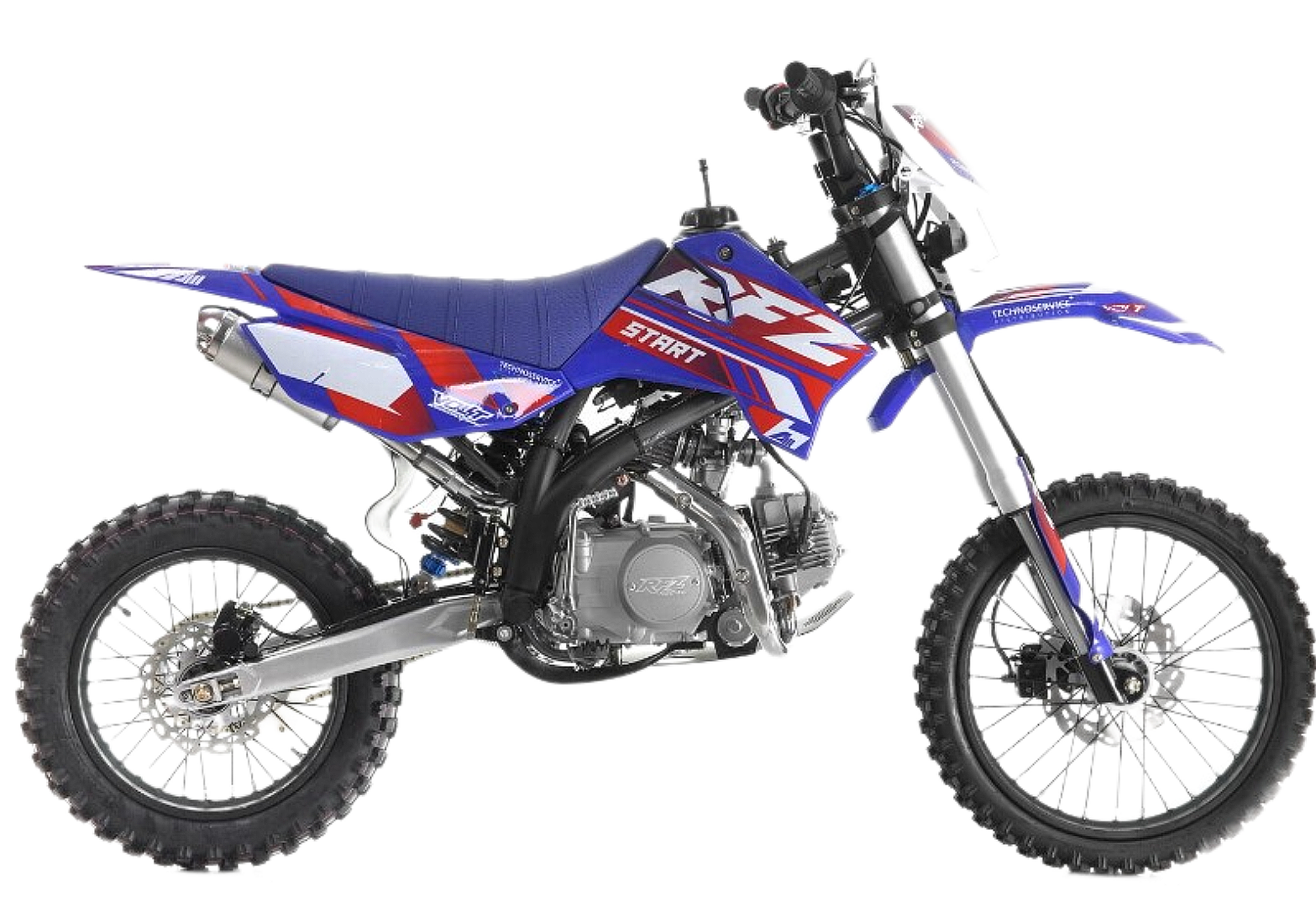 Питбайк Apollo RFZ START 125X-LE, 17/14 синий