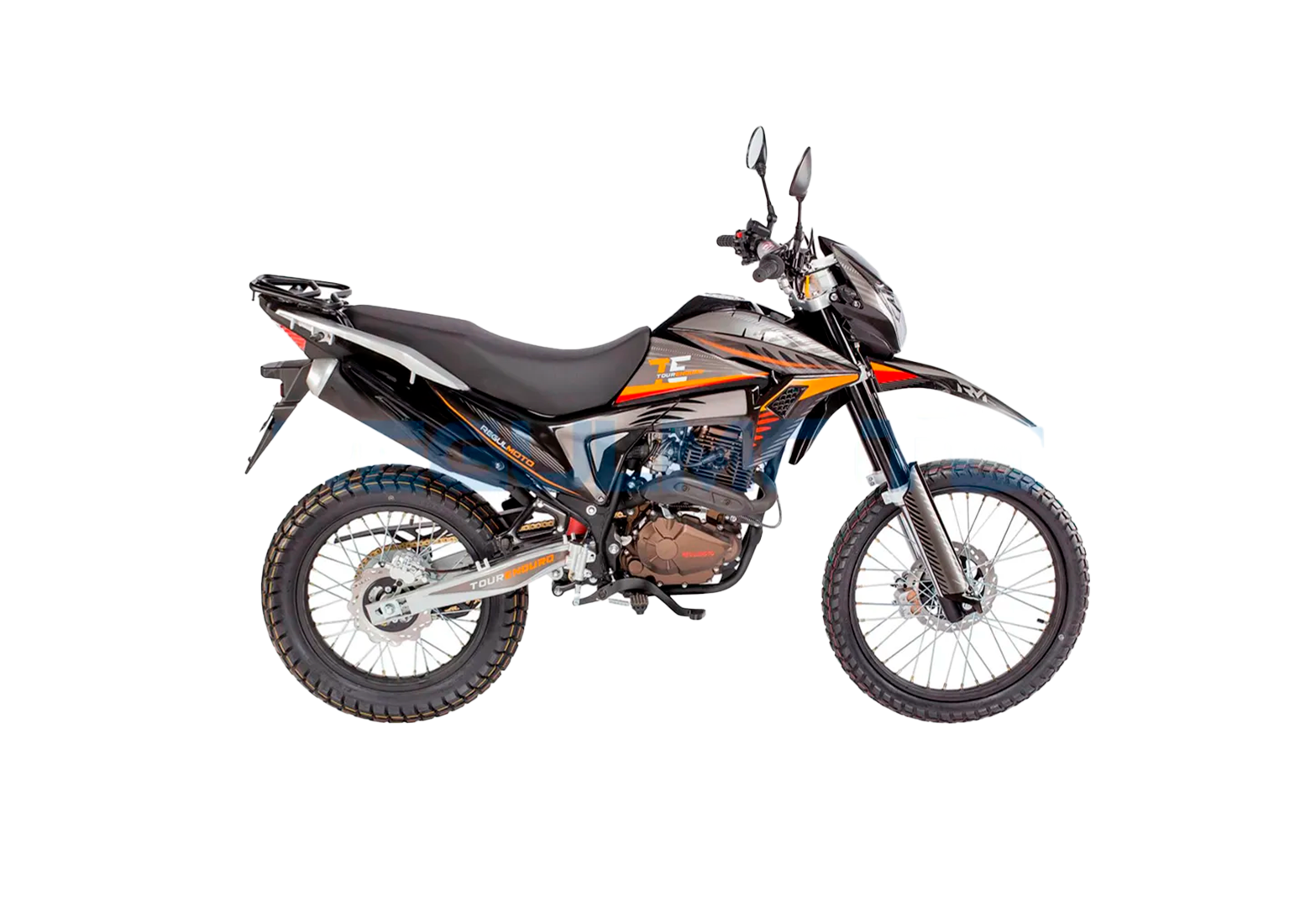 Мотоцикл Regulmoto TE (Tour Enduro) PR Черный/оранжевый
