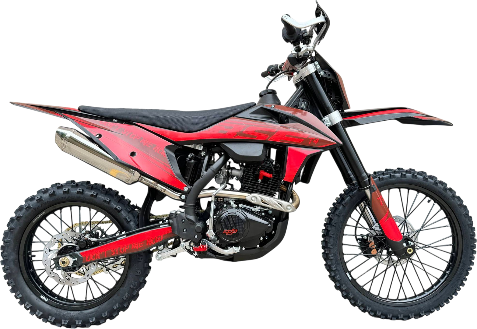 Кроссовый мотоцикл BSE T4 Red (ZS172FMM-5)