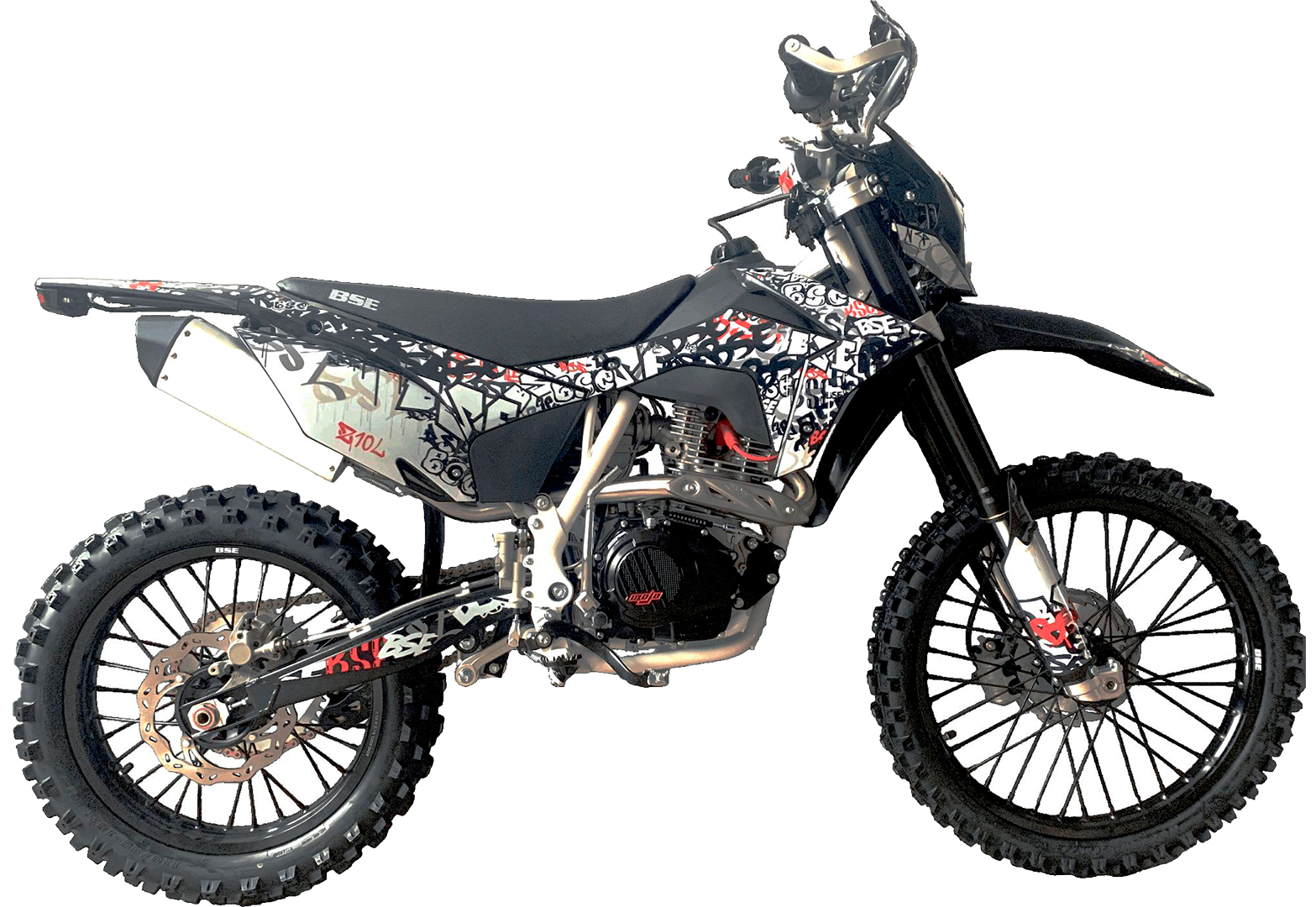 Кроссовый мотоцикл BSE Z10 L Graffiti White (030)