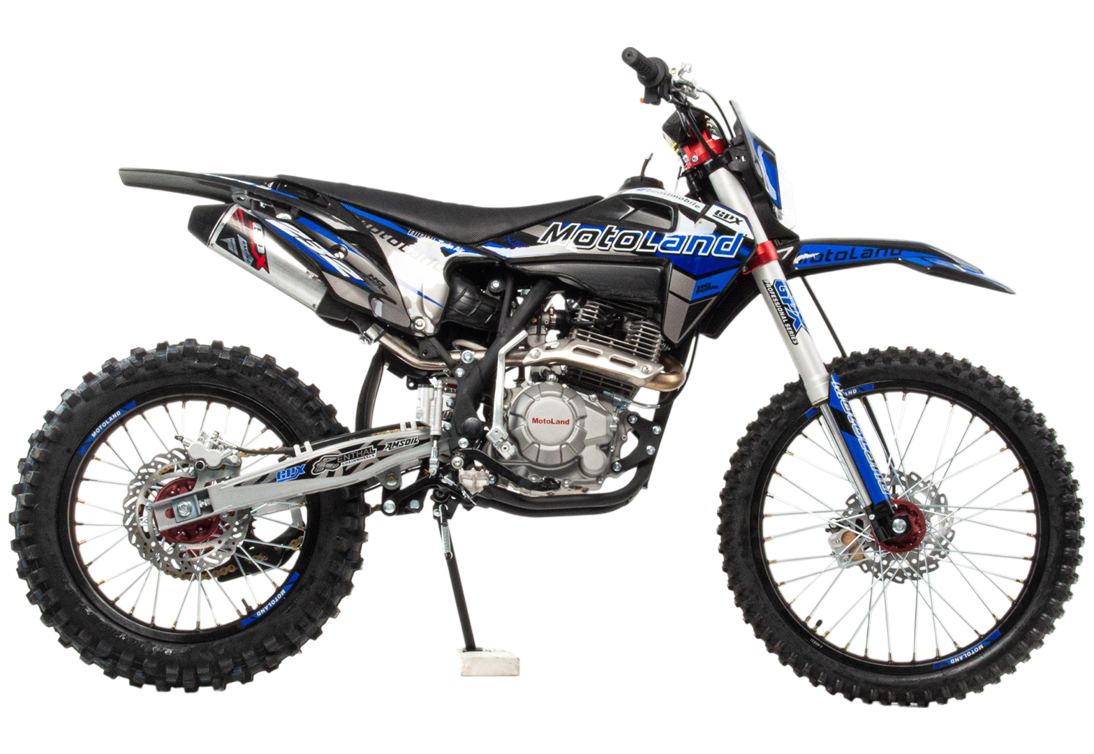 Мотоцикл Кросс Motoland XT300 HS (175FMM) (BB-300cc) синий