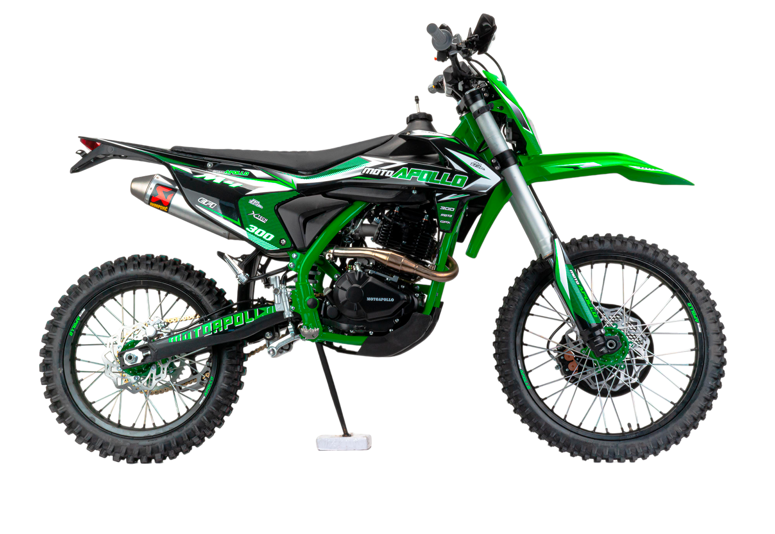 Мотоцикл Кросс Moto Apollo M4 300 EFI (175FMM PR5) зеленый