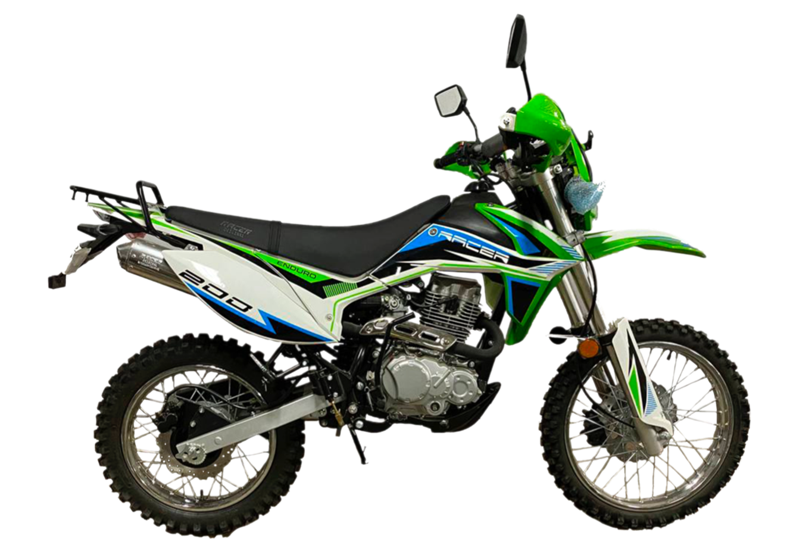 Мотоцикл Racer RC200GY-C2 Enduro (зеленый) (Россия)