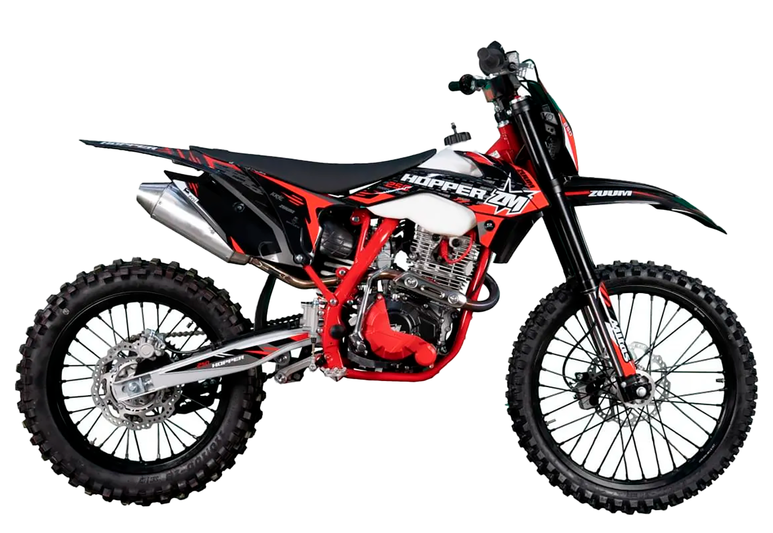 Мотоцикл эндуро ROCKOT ZX300 Red Fury (300сс, 177ММ, 21/18) Version 2022