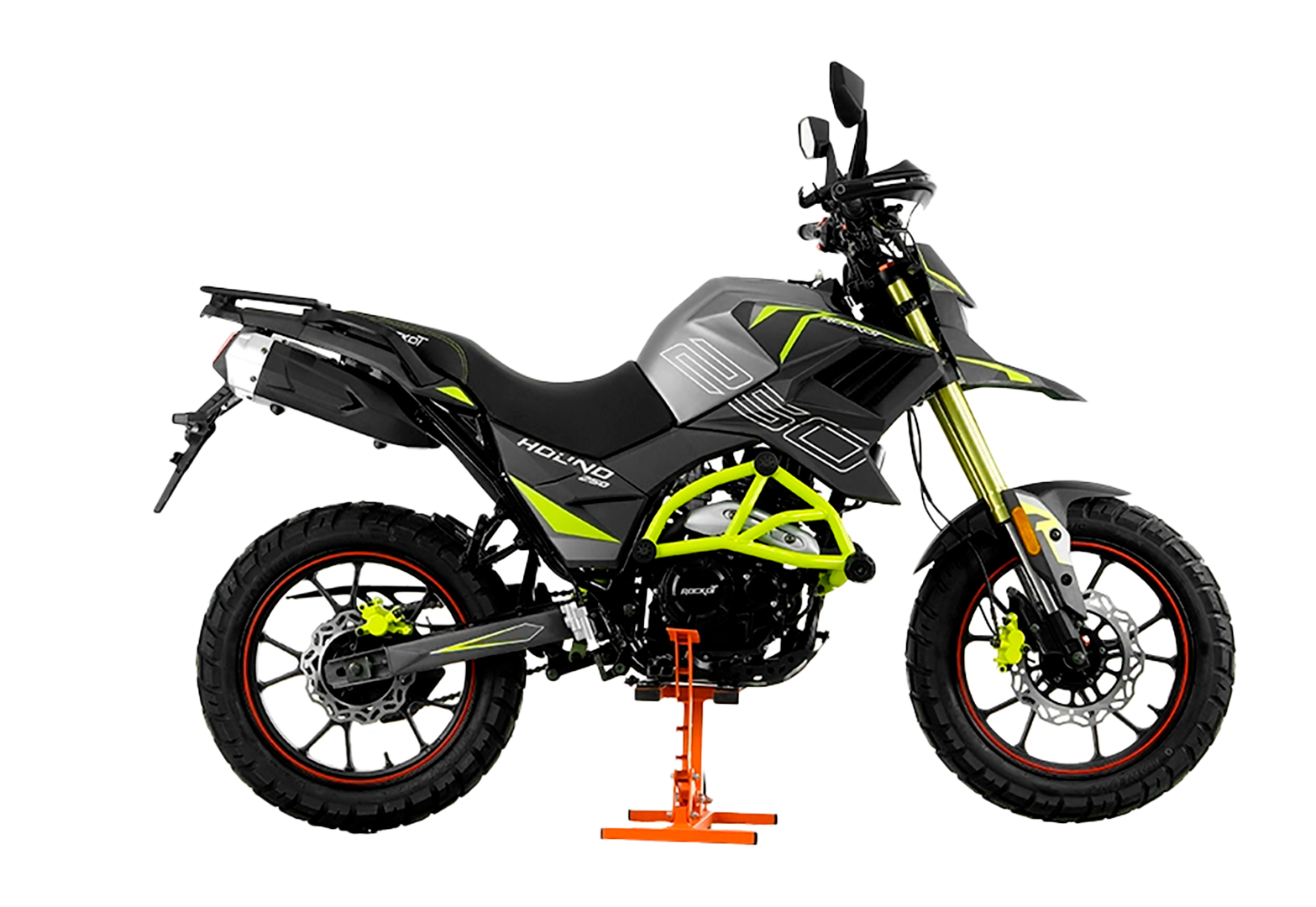 Мотоцикл турэндуро ROCKOT HOUND 250 (черный/желтый, ЭПТС)