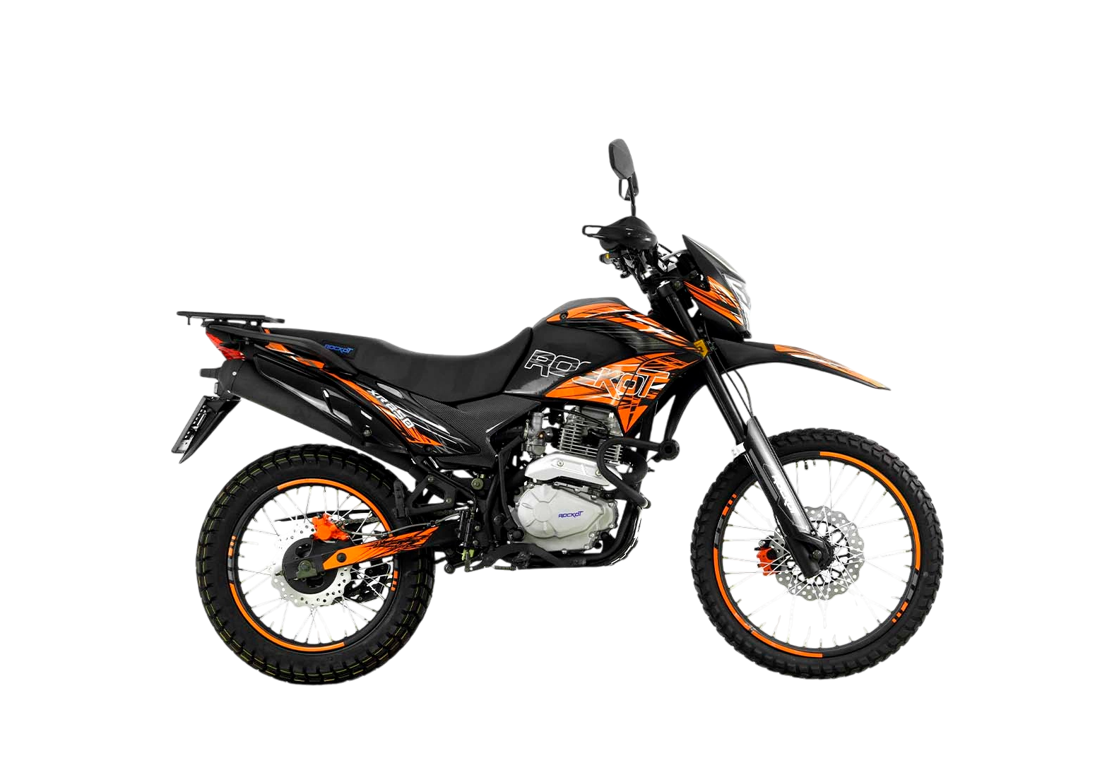 Мотоцикл эндуро ROCKOT XR250 (черный/оранжевый, 21/18, ЭПТС)