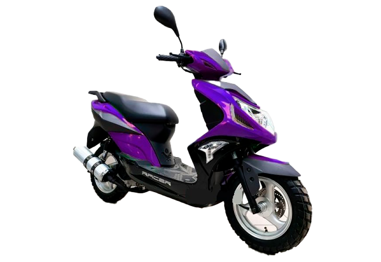 Скутер Racer RC50QT-6F Flame (фиолетовый) (Россия)