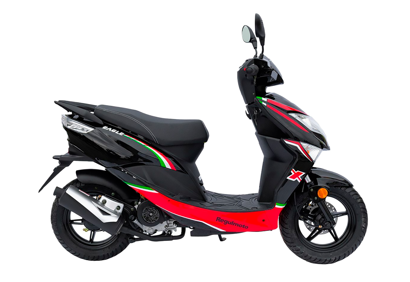 Скутер Regulmoto EAGLE 50 (LJ50QT-3L), Черный/красный