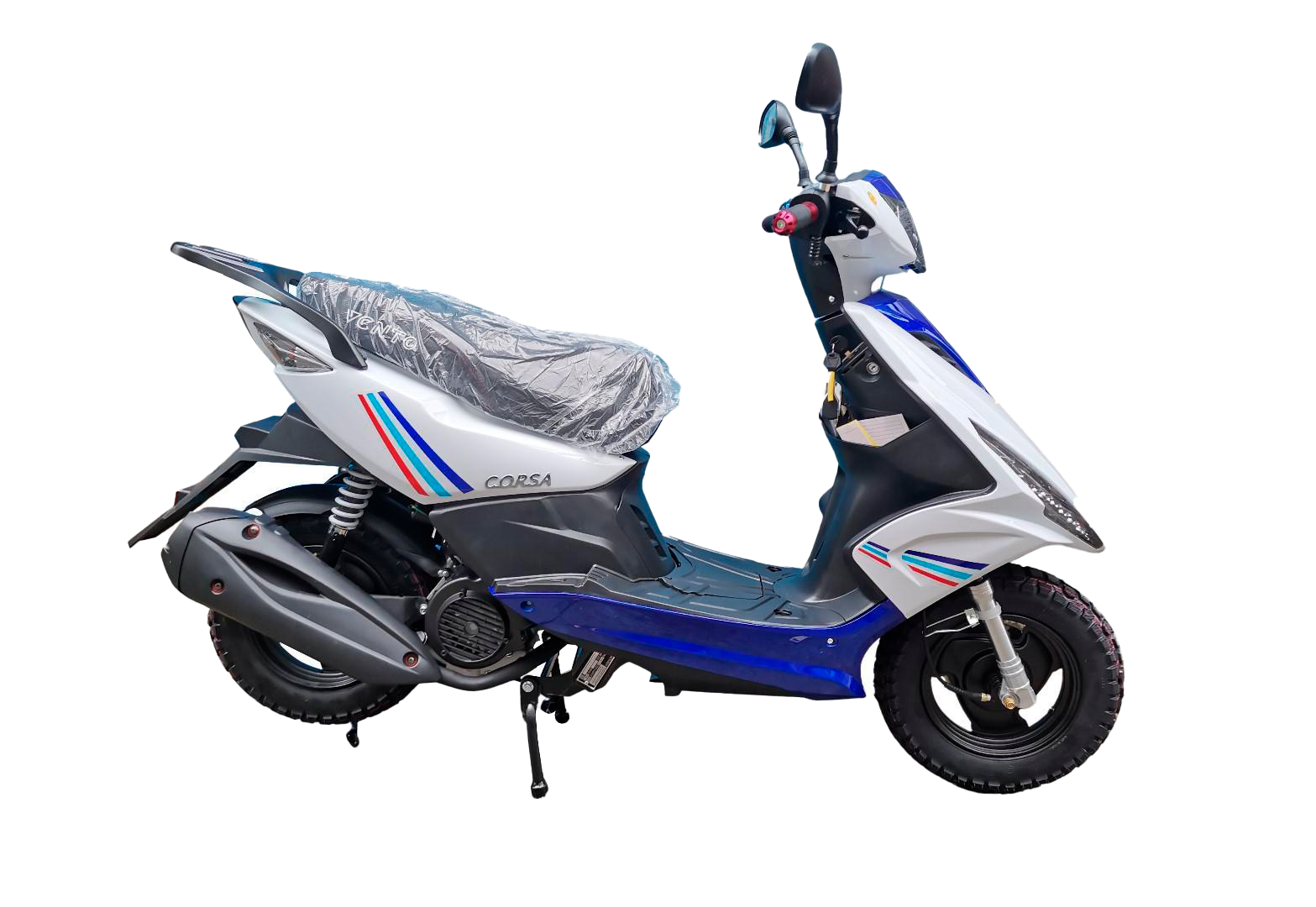 Скутер VENTO CORSA 49 cc (150) сигнализация Белый