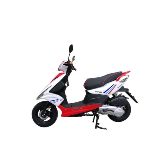 Скутер VENTO CORSA 49 cc (150) сигнализация Собранный Красно-белый