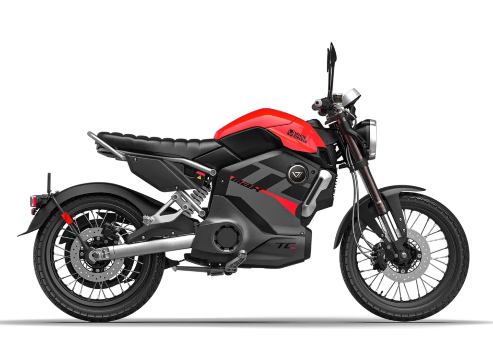 Электромотоцикл WHITE SIBERIA SUPER SOCO TC MAX (Красный)