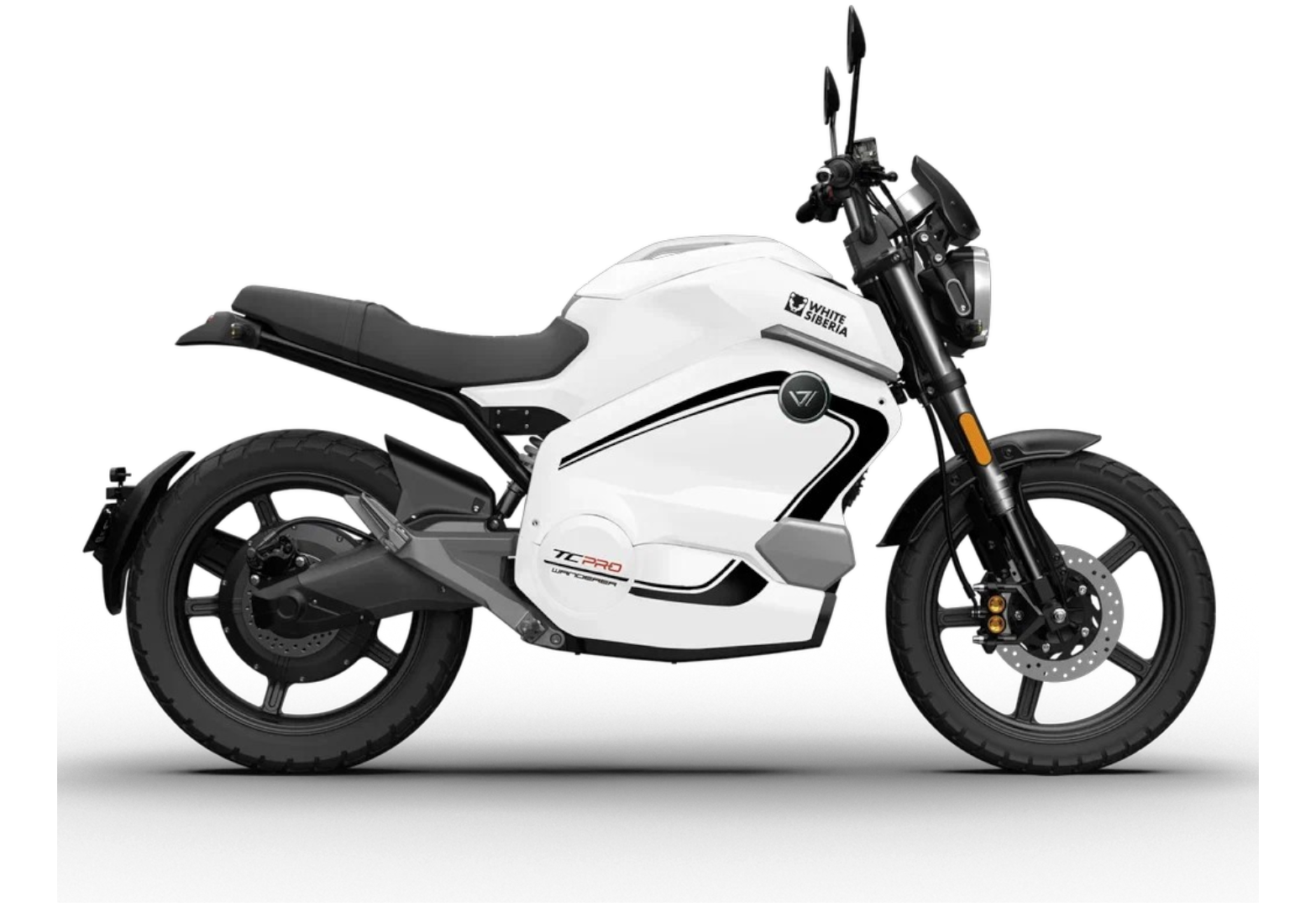 Электромотоцикл WHITE SIBERIA SUPER SOCO WANDERER PRO (Белый)