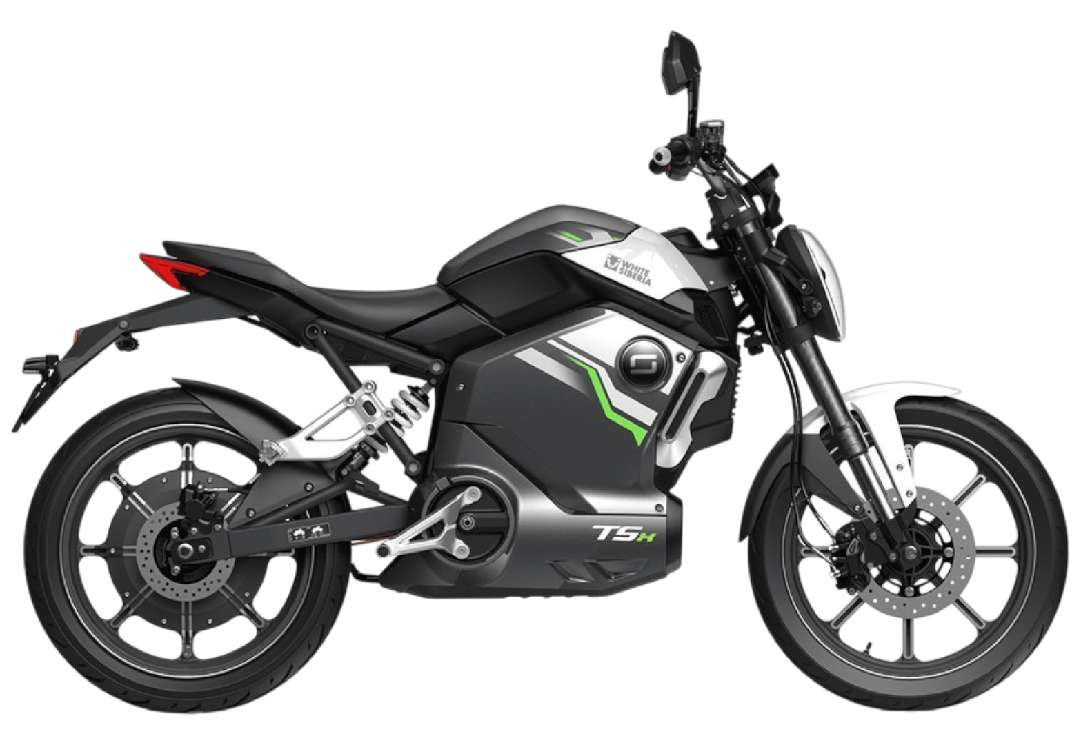 Электромотоцикл WHITE SIBERIA SUPER SOCO TSX (Серый)