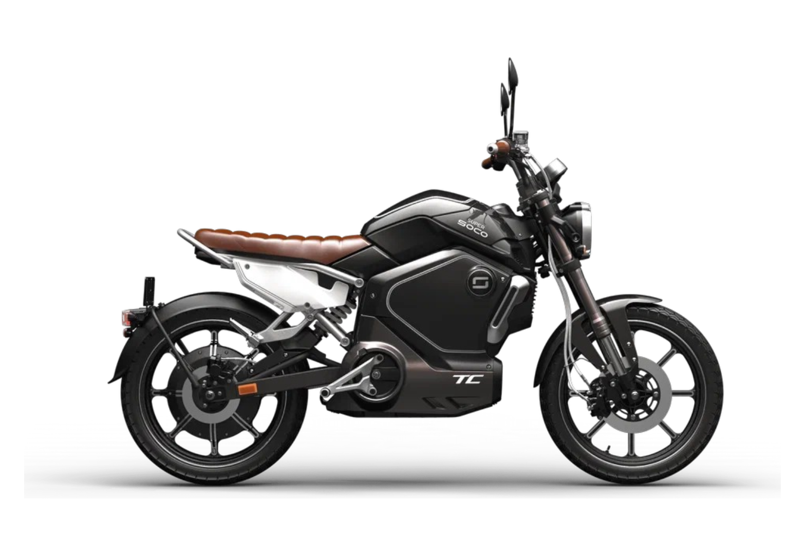 Электромотоцикл WHITE SIBERIA SUPER SOCO WANDERER PRO (Черный)