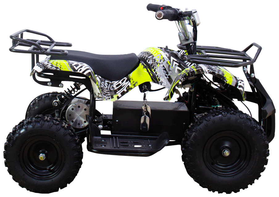 Детский квадроцикл ATV Classic 800w электрический Зеленый (Ананас)