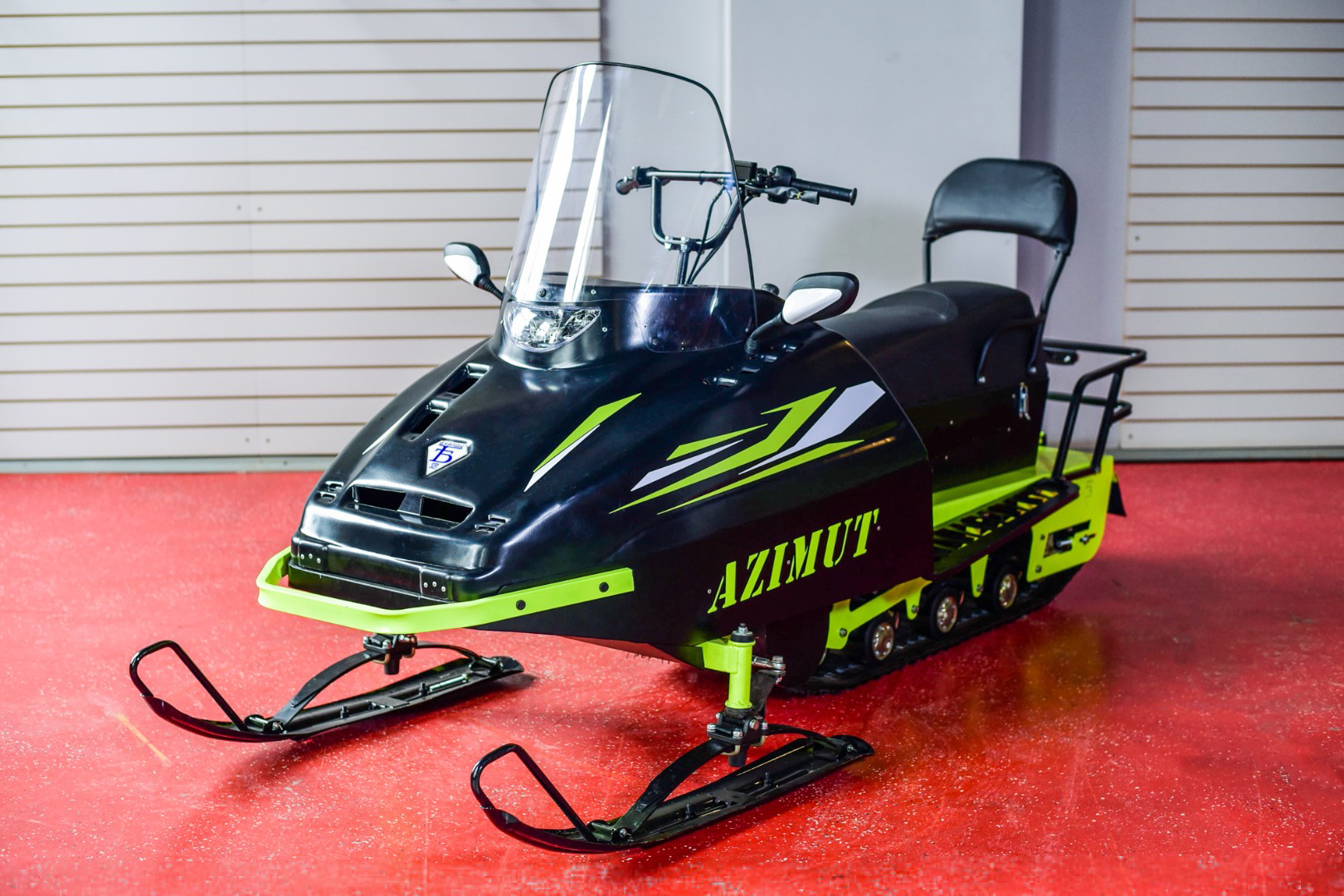 Миниснегоход Бурлак Азимут-2 27 лс, эл.запуск, черный