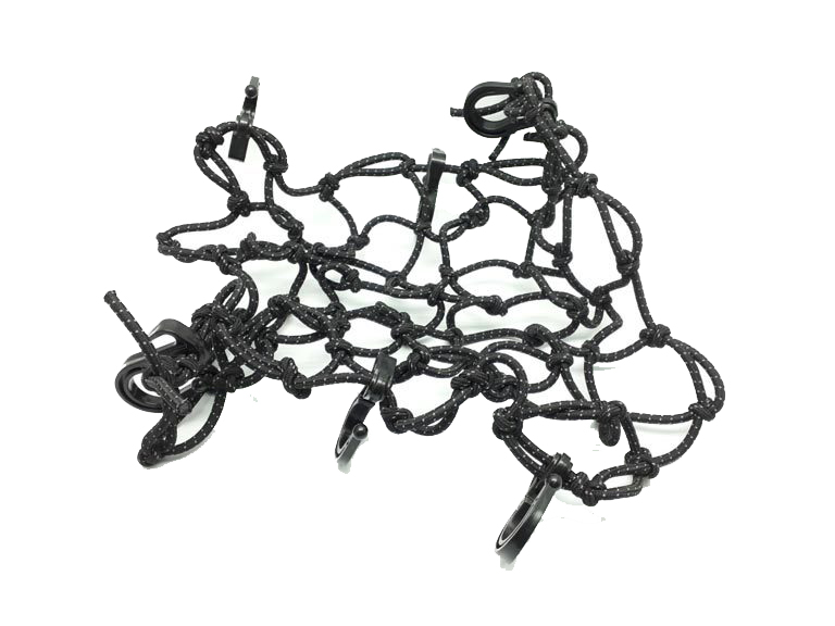 Сетка багажная REXWEAR черная 40х40 (со светоотражающей нитью)  015417